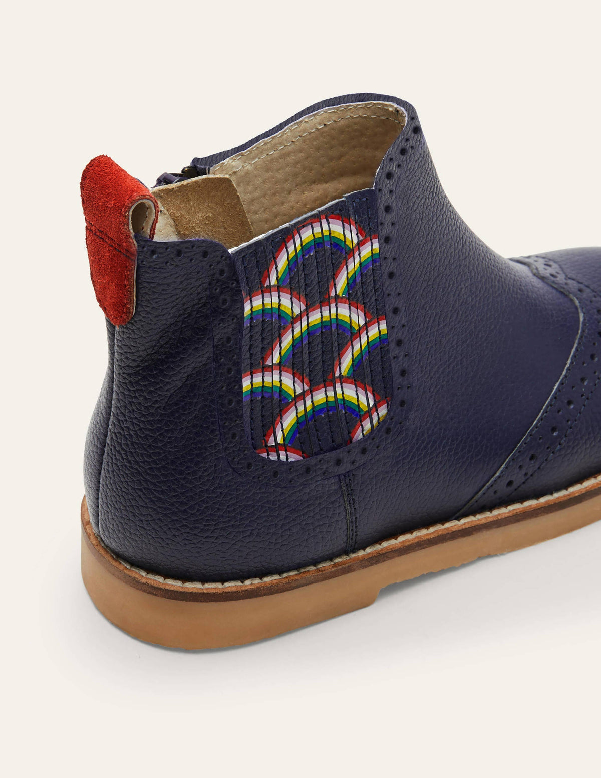 Leather Chelsea Boots-College Navy-3