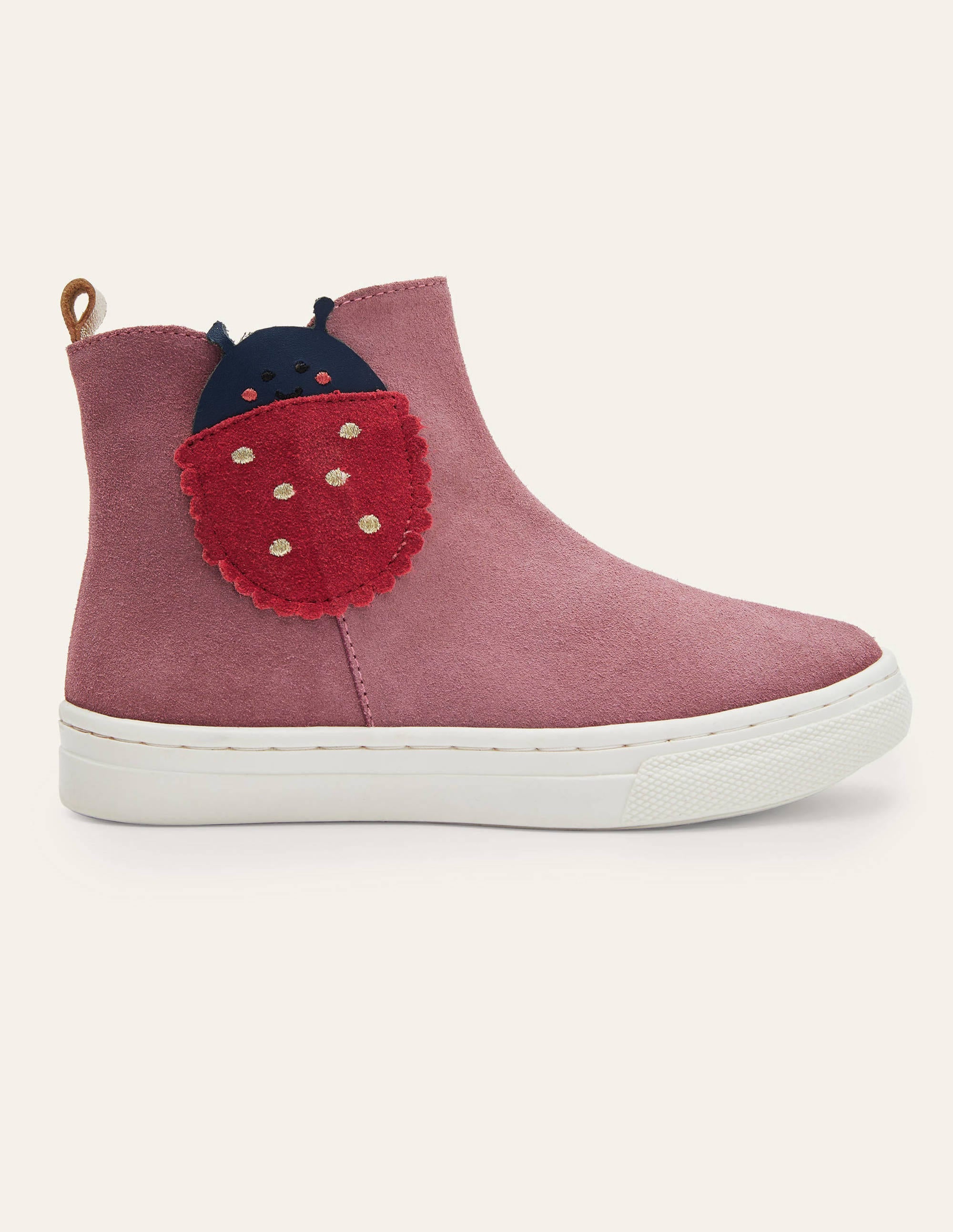 Suede Novelty Boots-Bright Pink Ladybird - Image 2