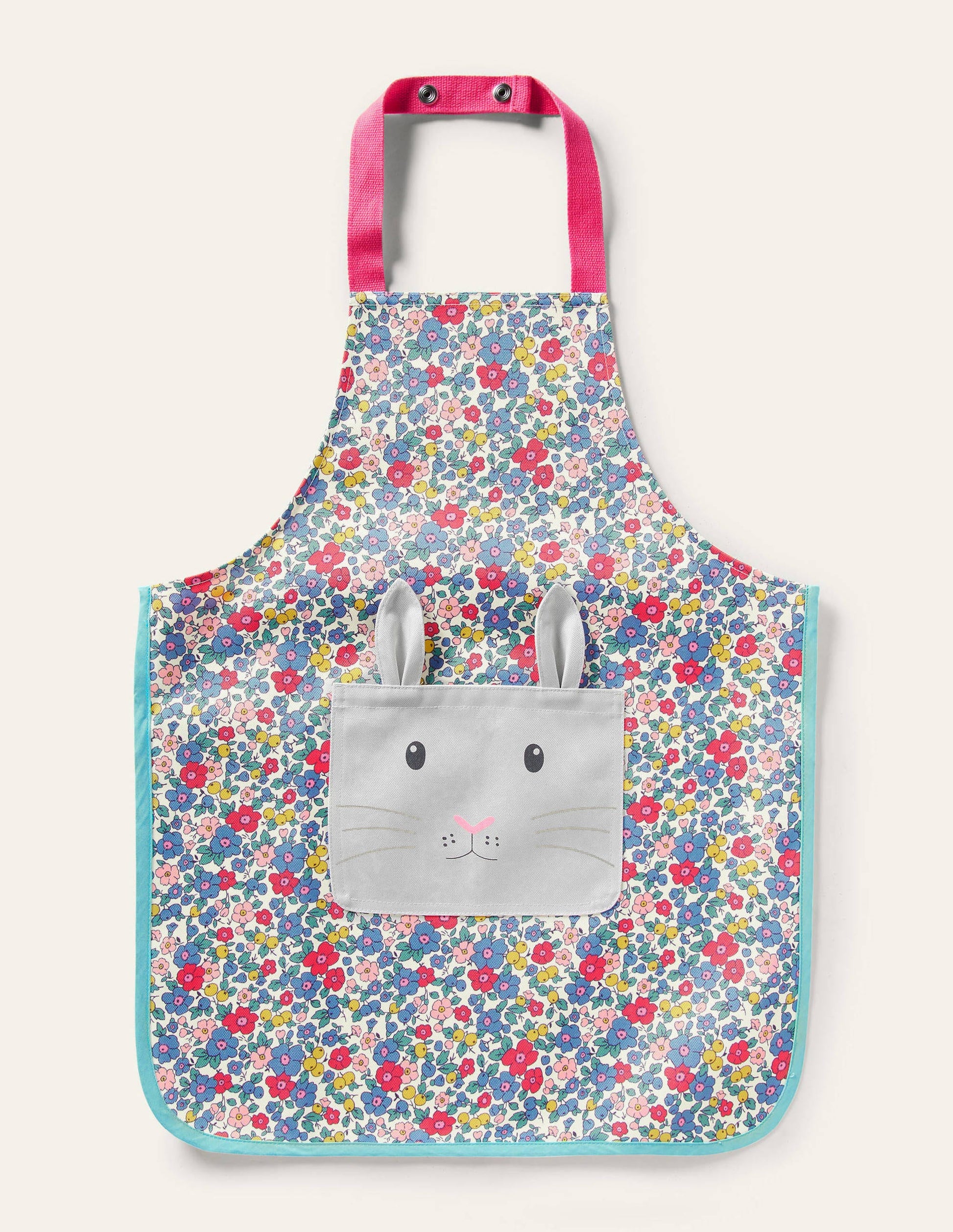 Novelty Apron-Multi Floral Bunny-1