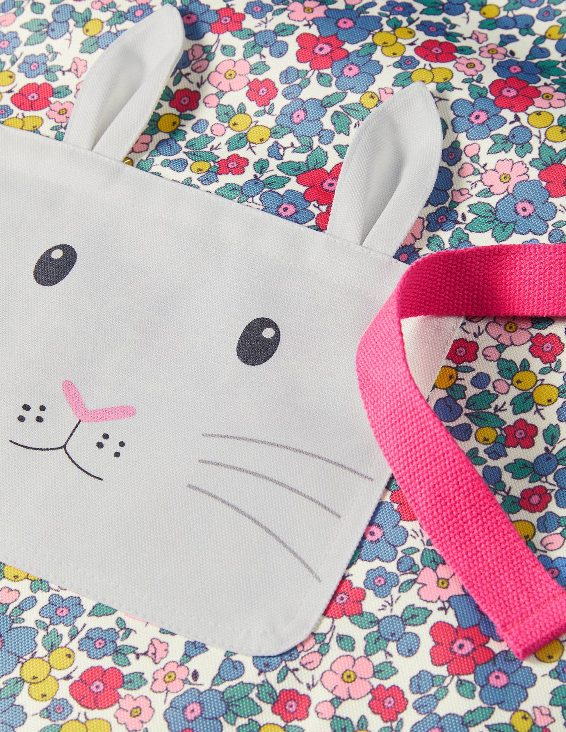 Novelty Apron-Multi Floral Bunny-2