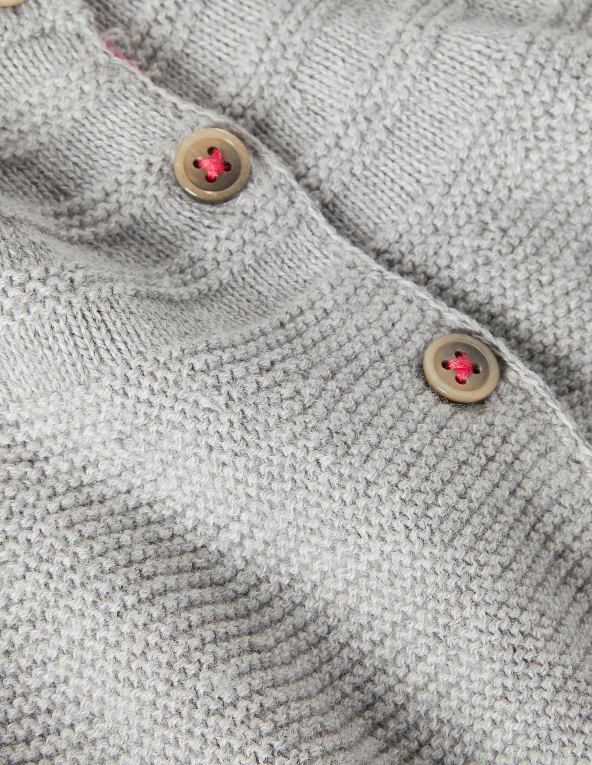 Cotton Cashmere Mix Cardigan-Grey Marl Rainbow-3