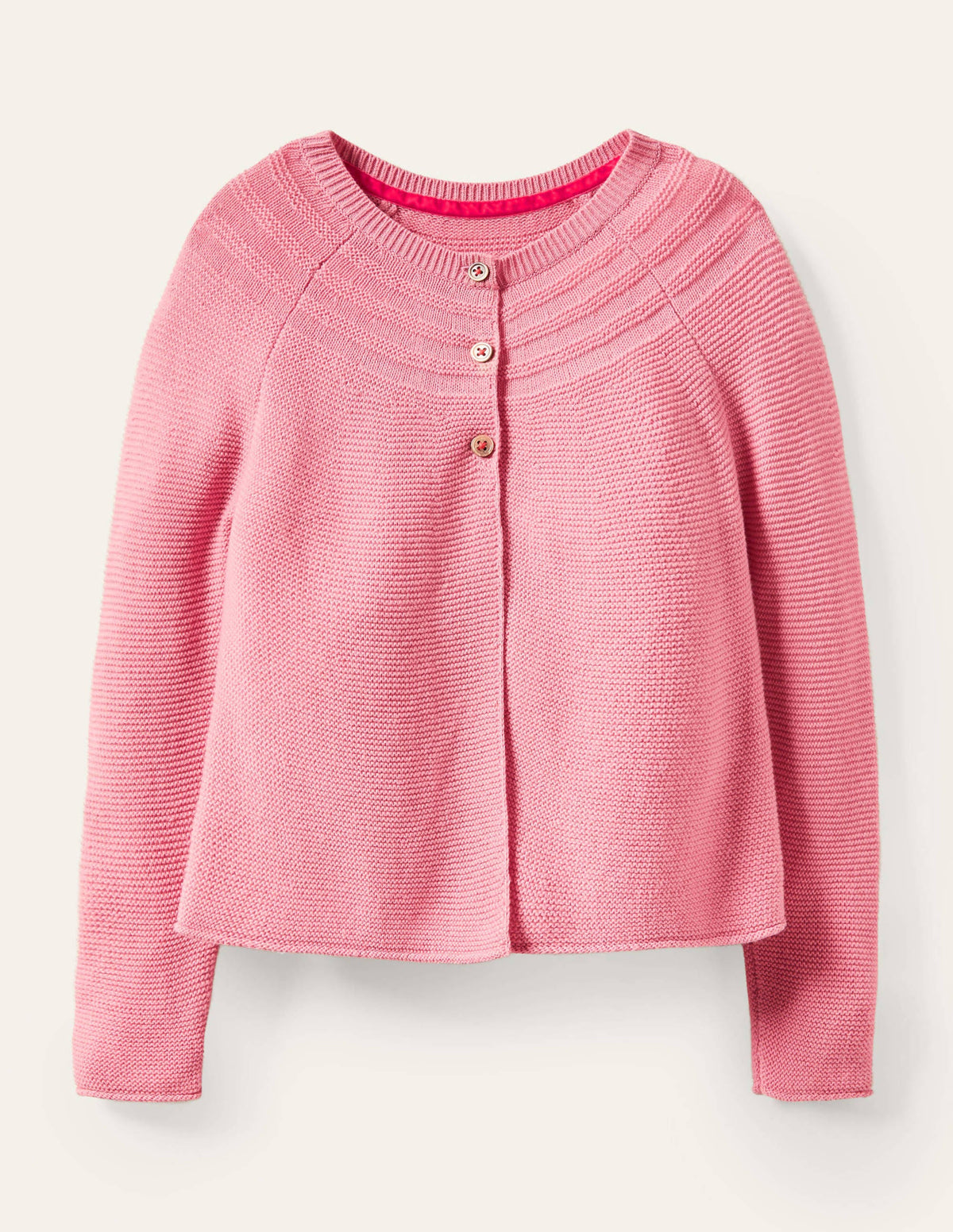 Cotton Cashmere Mix Cardigan-Formica Pink - Image 1