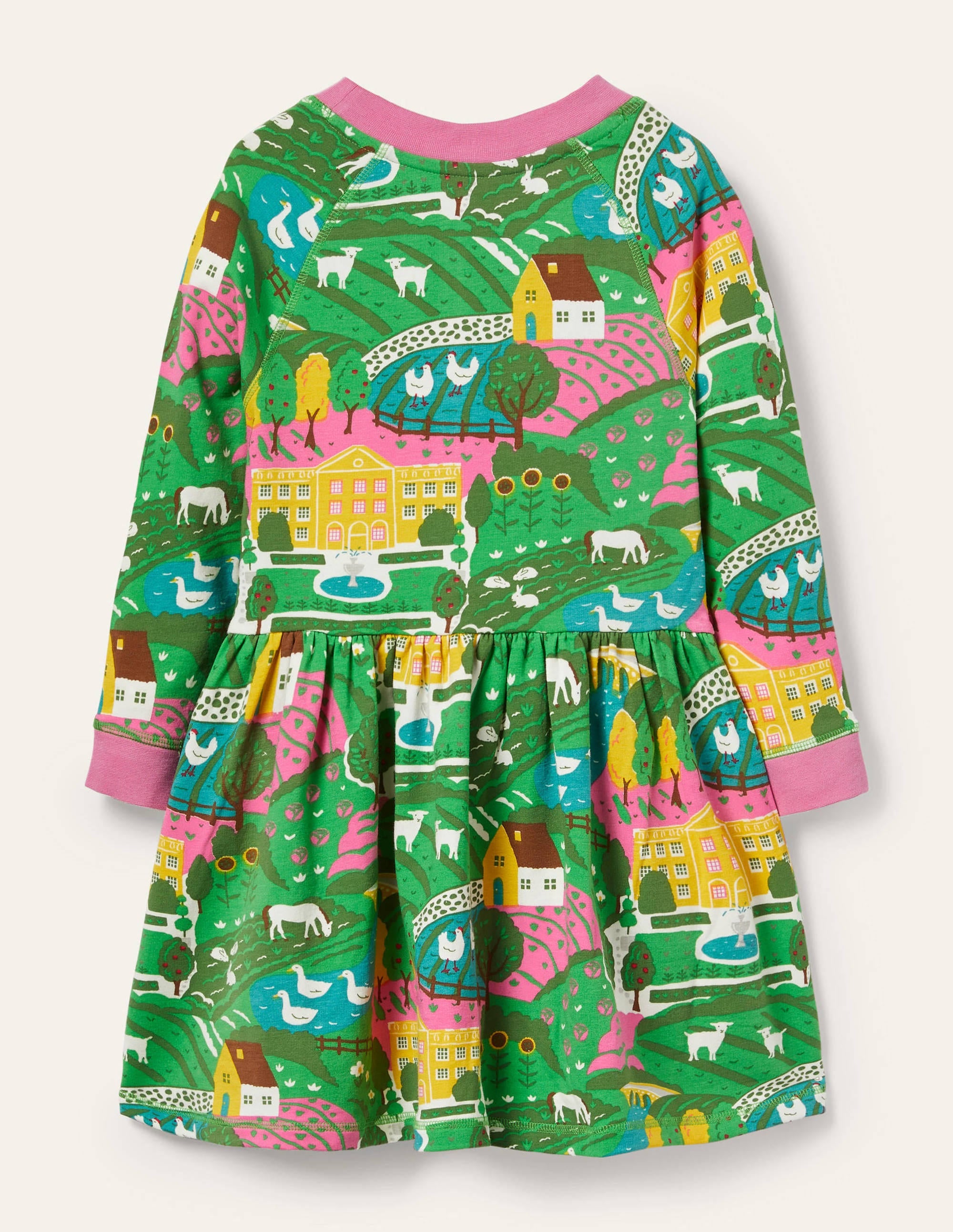 Jersey Sweatshirt Dress-Multi Country House - Image 2