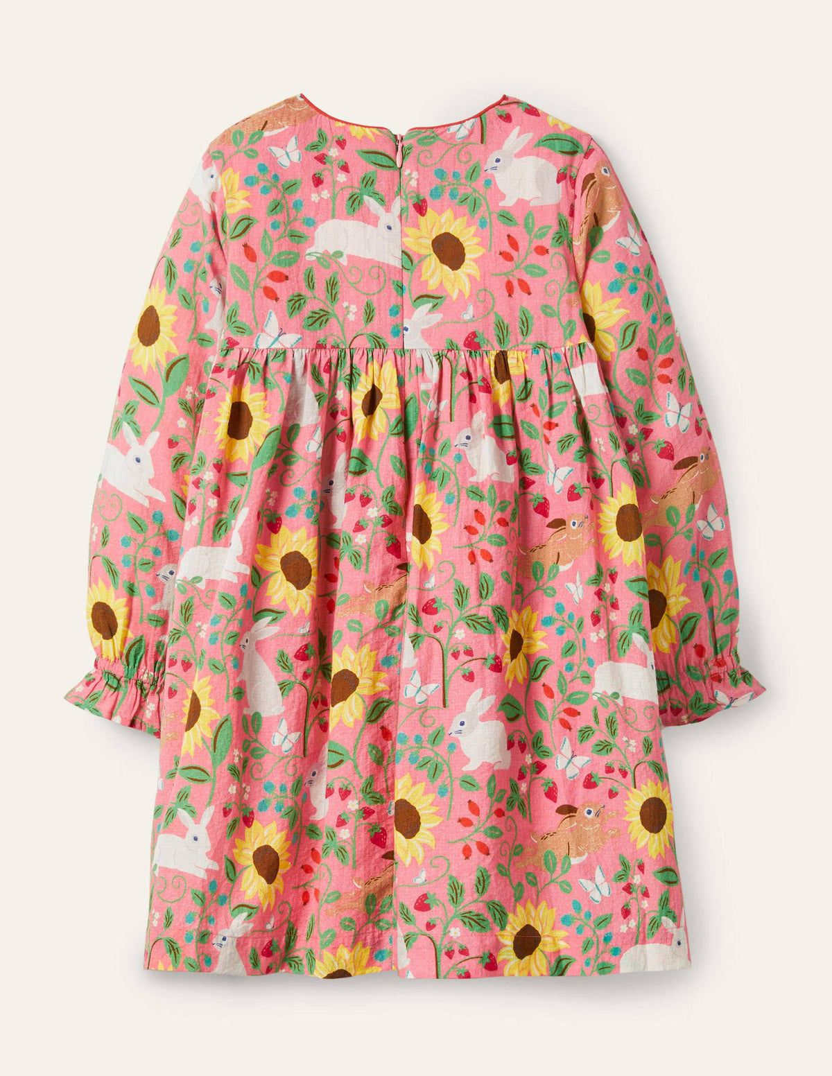 Smocked Dress-Pink Lemonade Berry Patch-2
