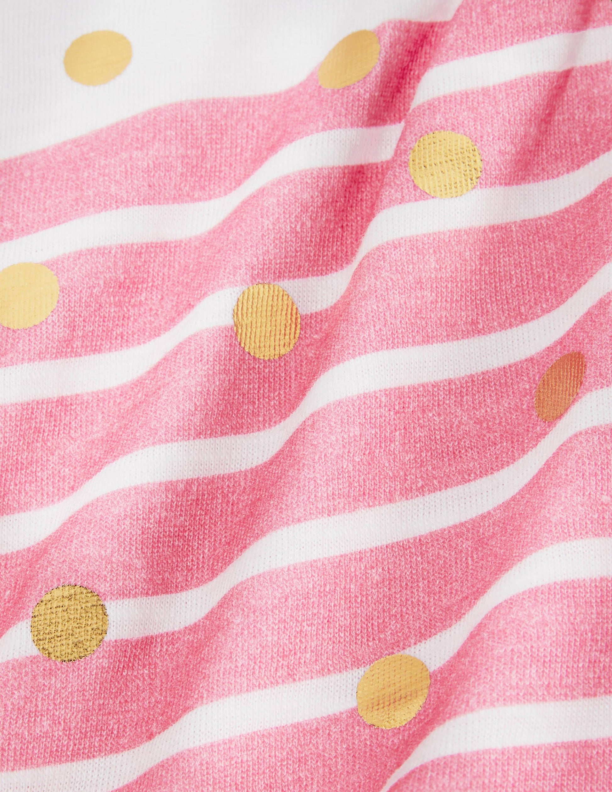 Fun Pocket Jersey Dress-Pink Lemonade Gold Spot-3