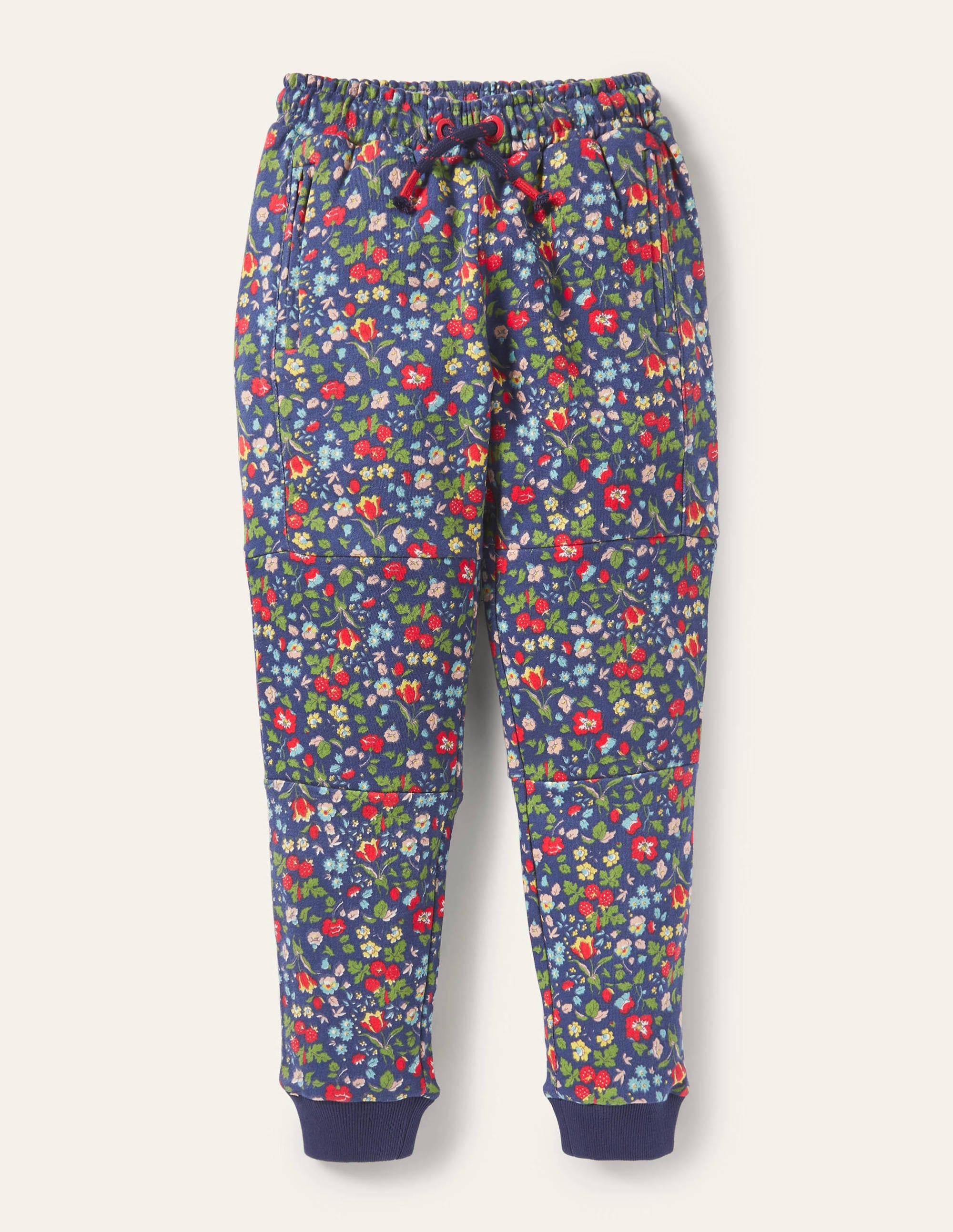 Warrior Knee Sweatpants-Starboard Autumn Berry Floral - Image 1