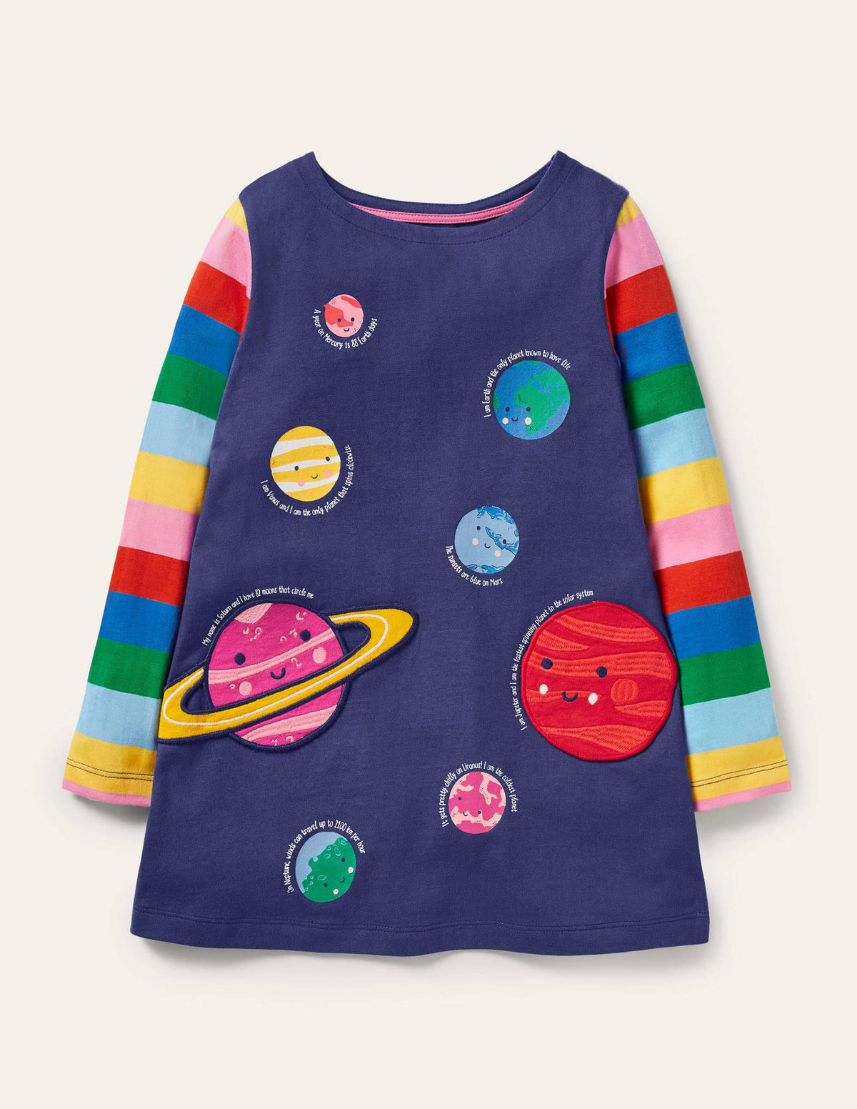 Appliqué Pocket Tunic-Starboard Blue Planets-1