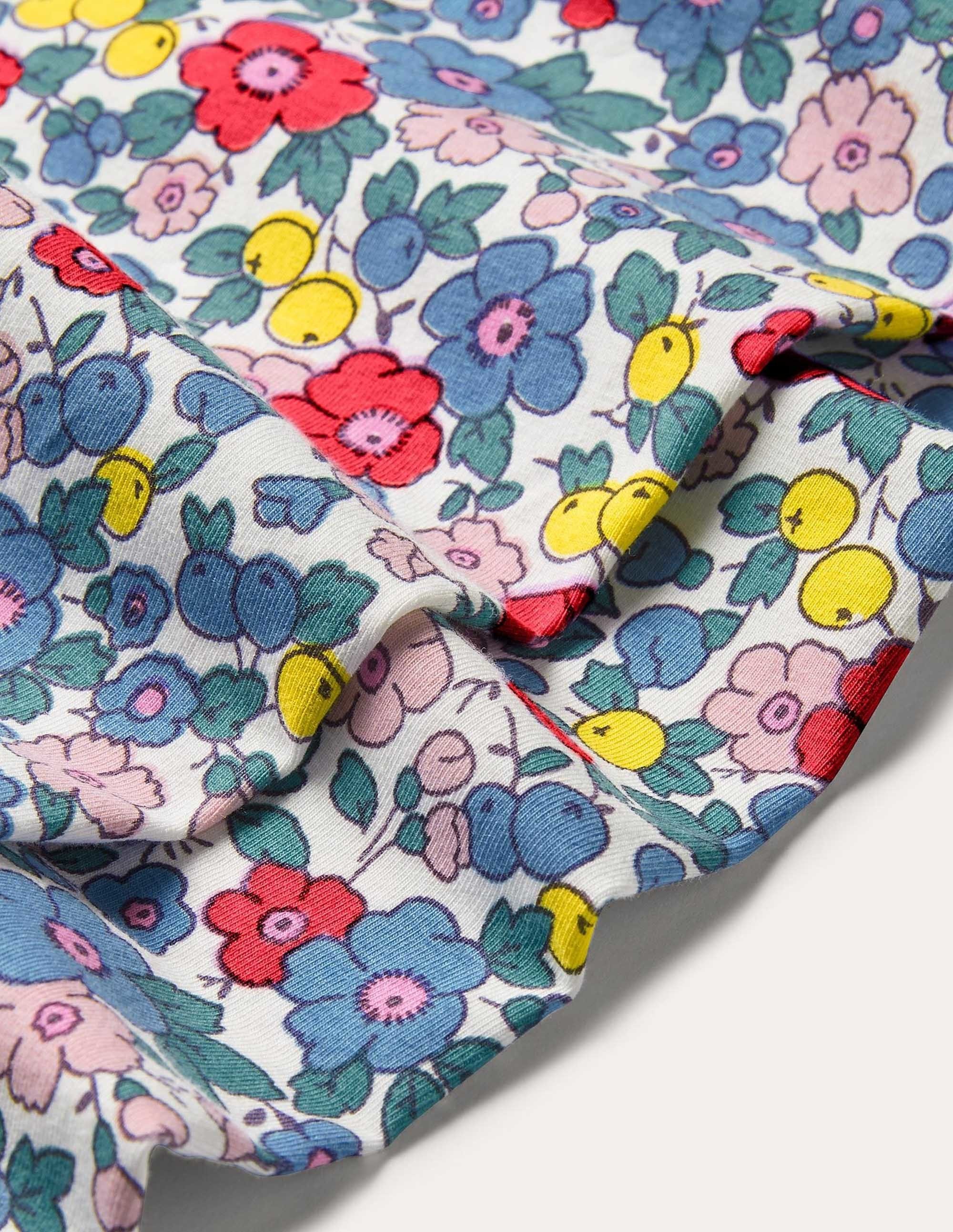 Fun Leggings-Multi Apple Blossom Floral - Image 3