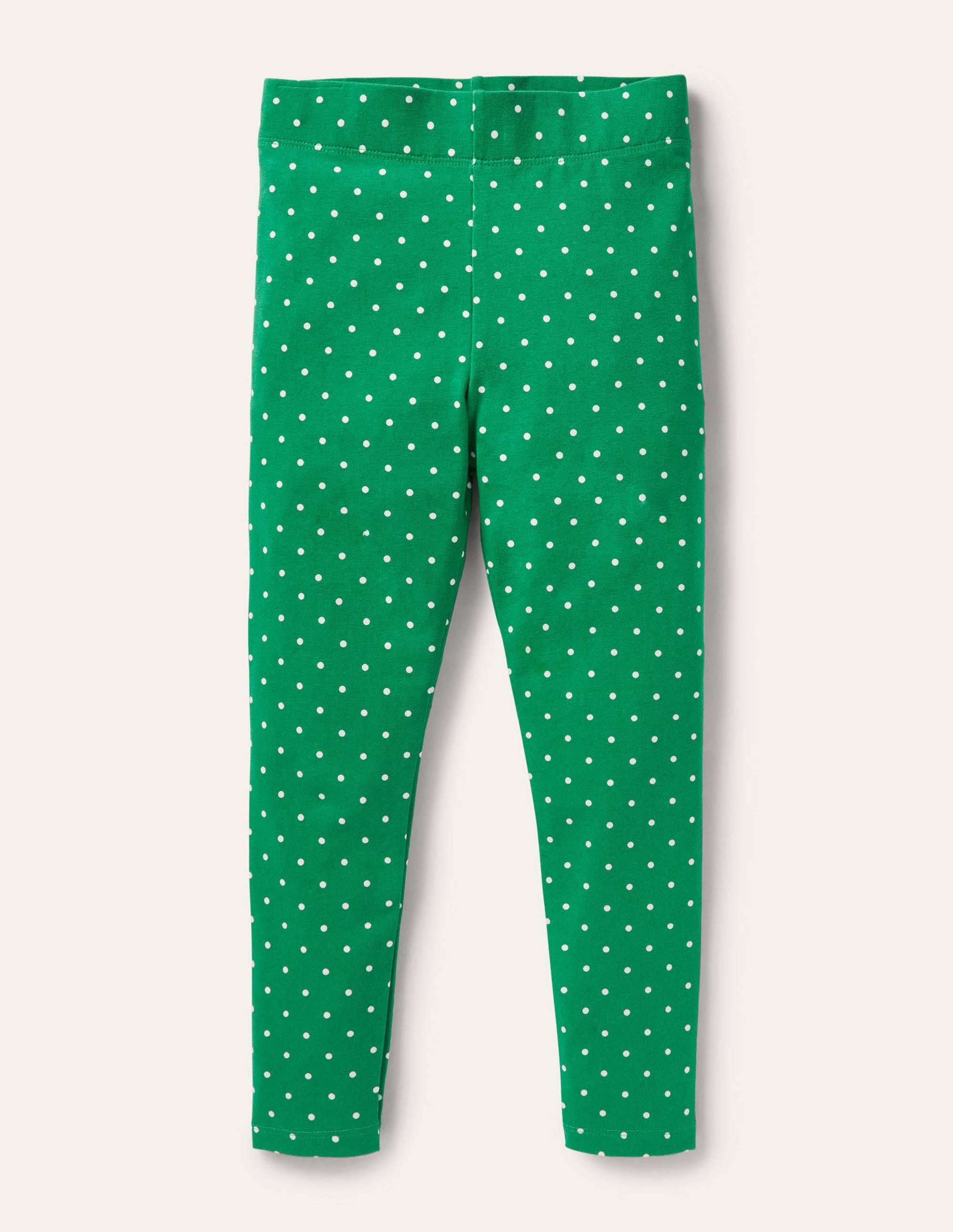 Fun Leggings-Highland Green Pin Spot - Image 1