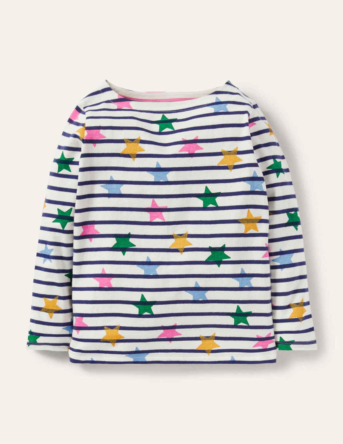 Fun Breton-Ivory/Navy Multi Stars - Image 1