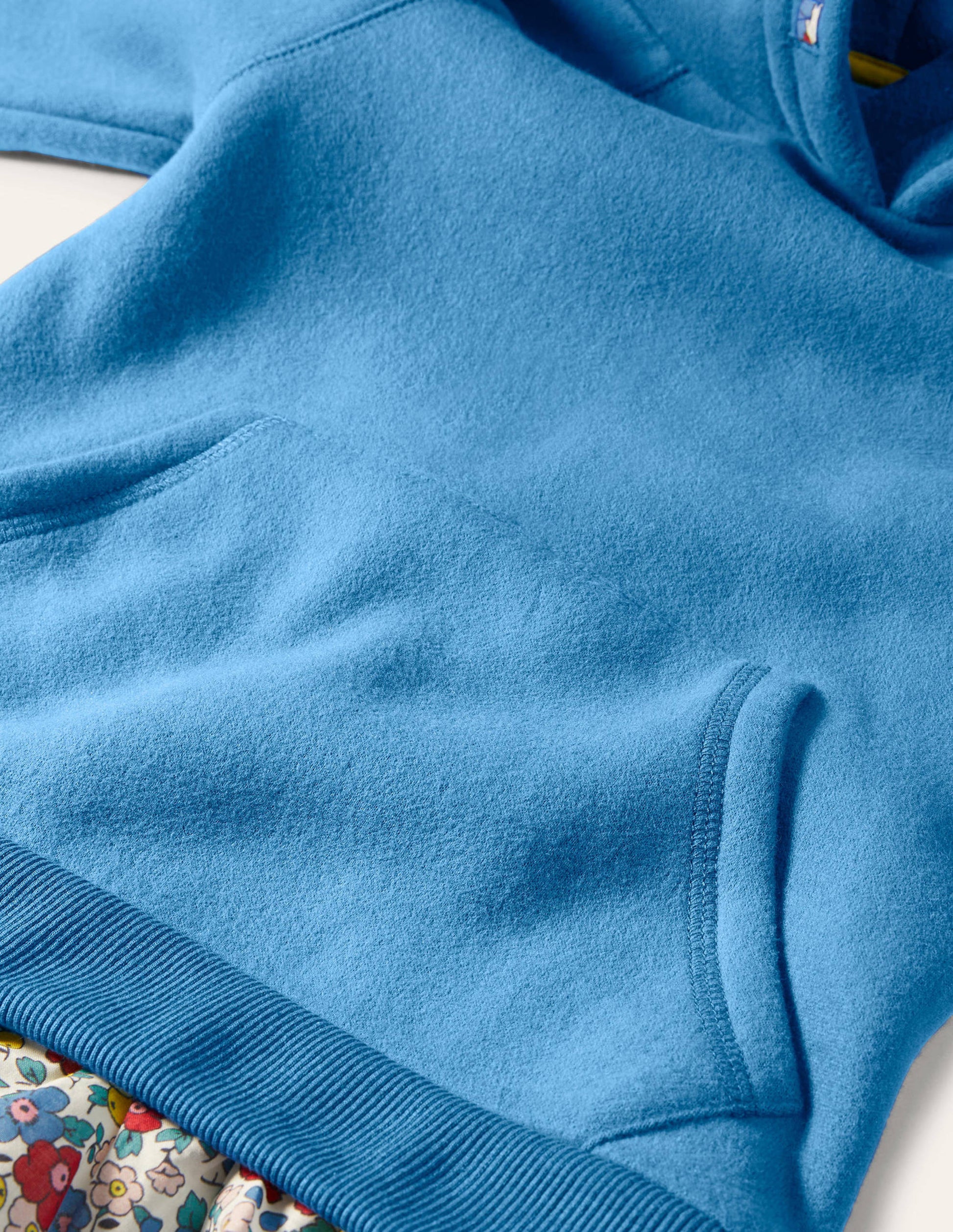 Cosy Hooded Dress-Multi Apple Blossom Floral-2