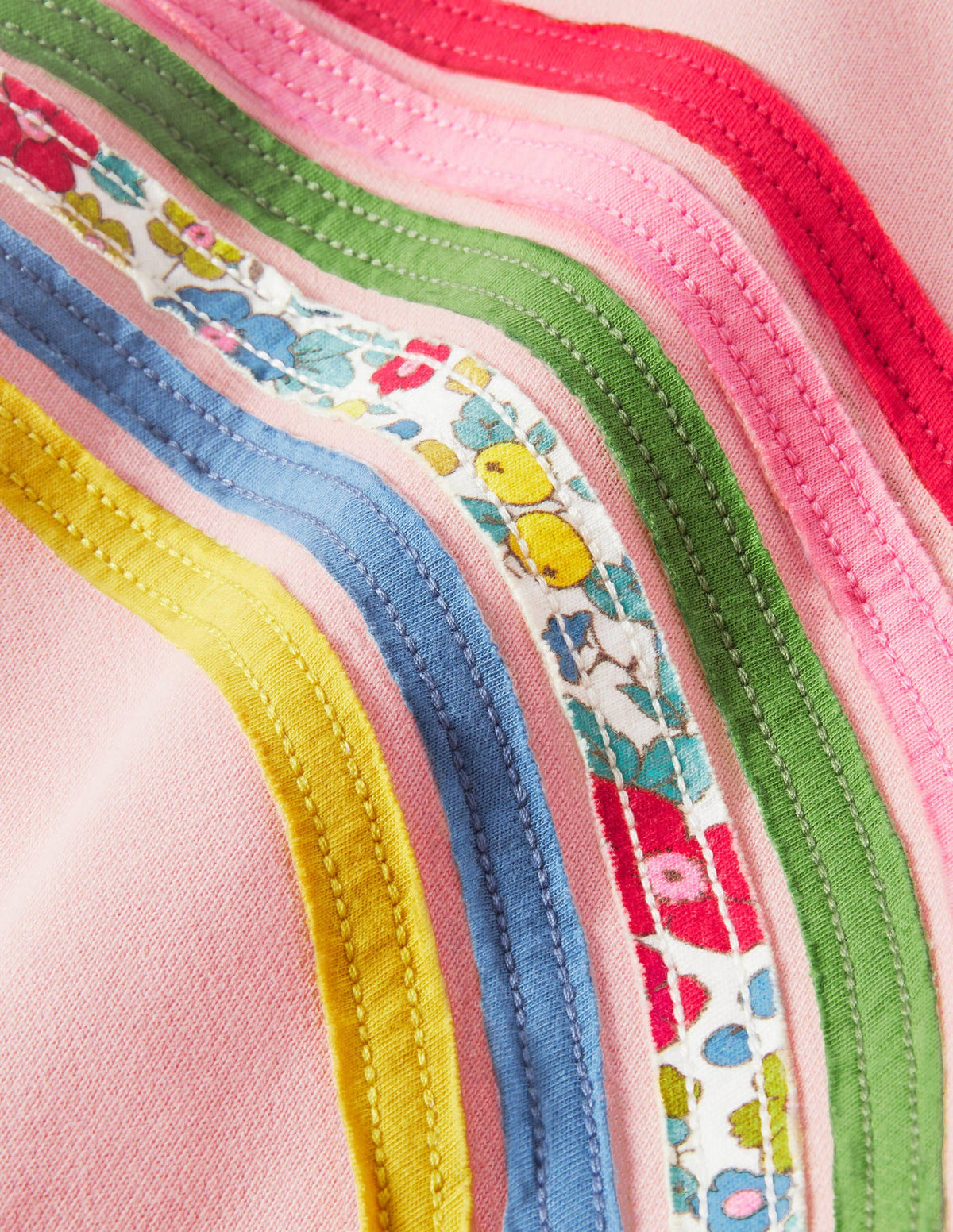 Rainbow Sweatshirt Dress-Boto Pink Rainbow - Image 3