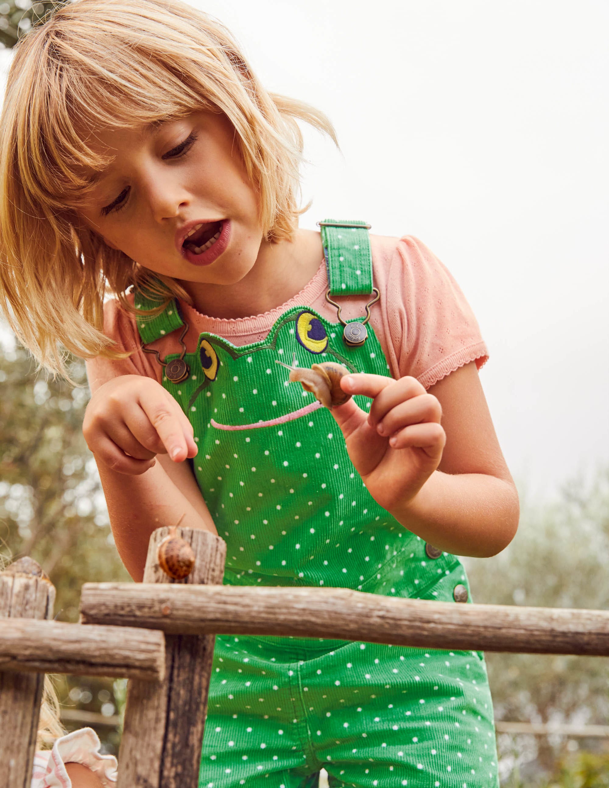 Animal Short Cord Dungarees-Iguana Green Frog - Image 4