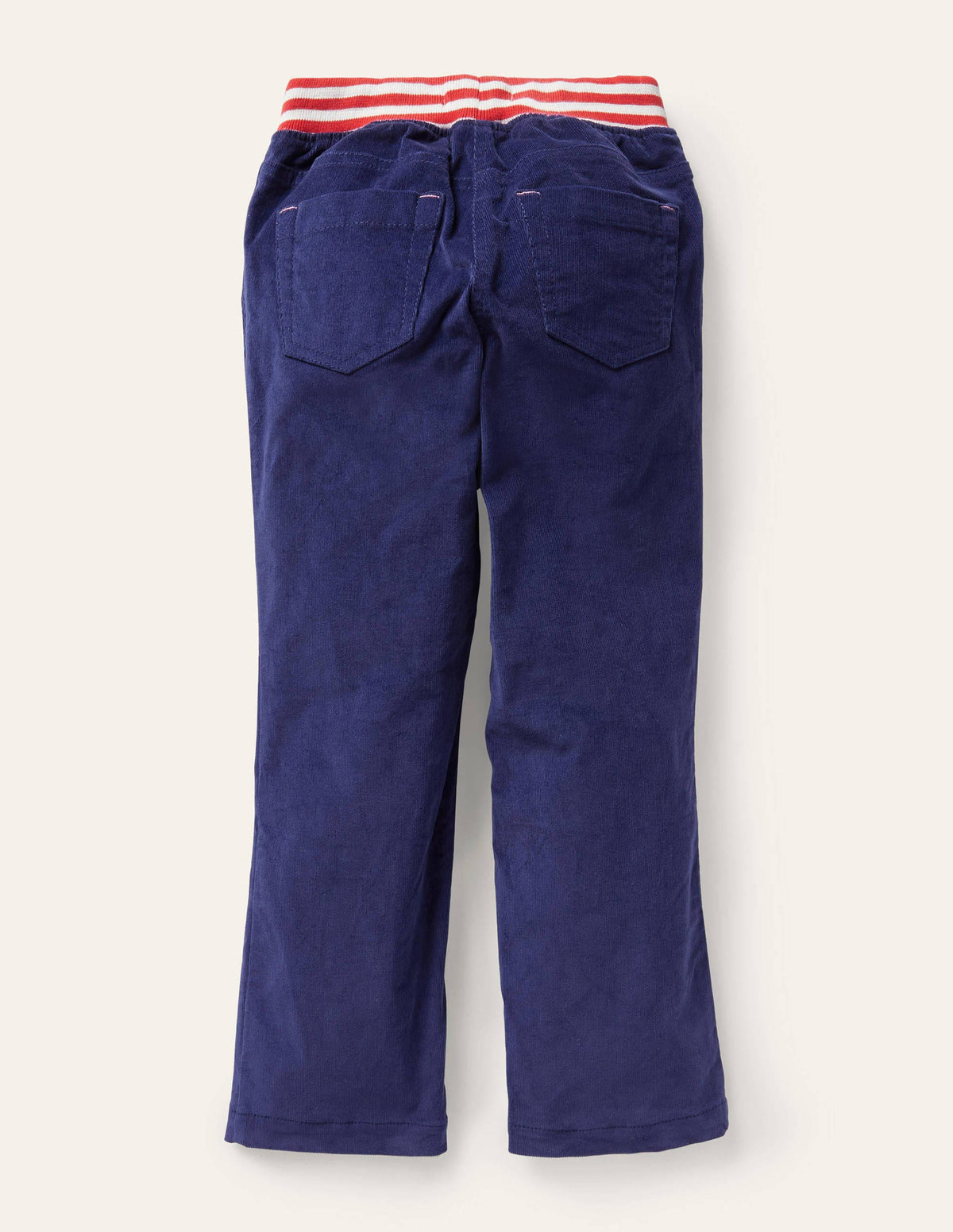 Cord Patch Trousers-Starboard Blue Apples - Image 2