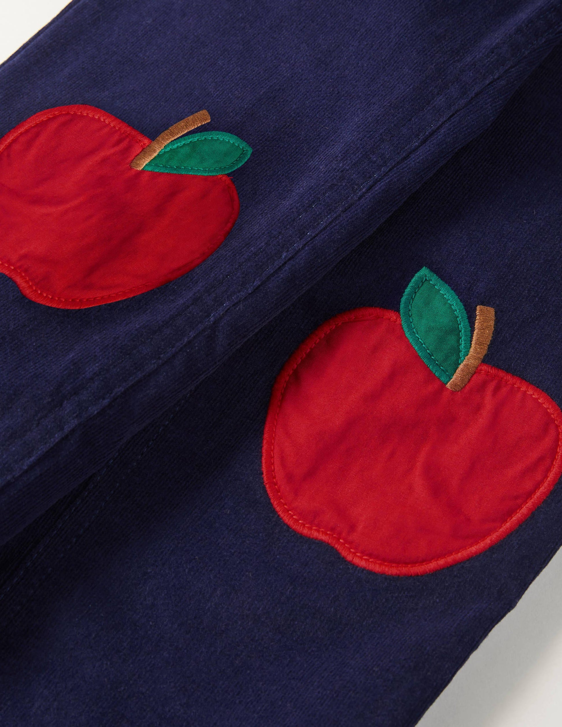 Cord Patch Trousers-Starboard Blue Apples-3