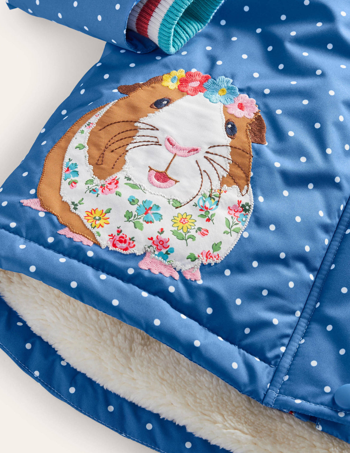 Sherpa Lined Anorak-Elizabethan Blue Guinea Pigs - Image 3