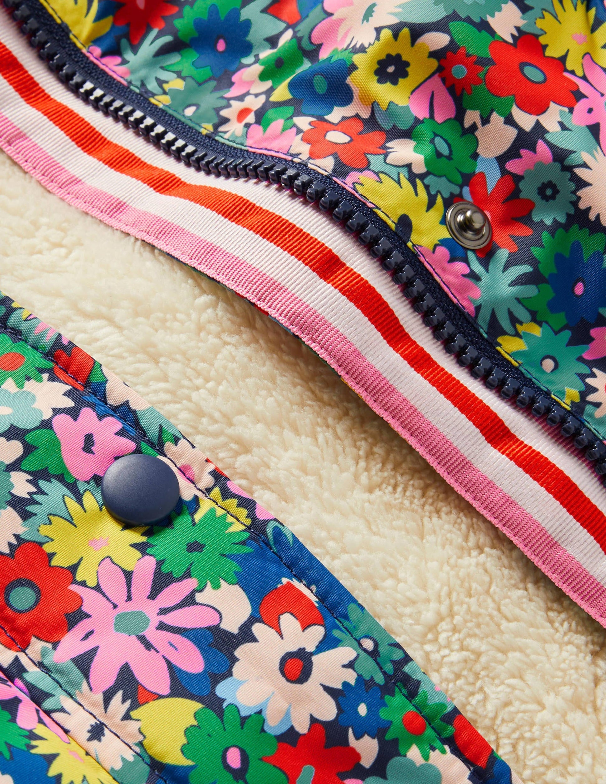 Sherpa Lined Anorak-Multi Paintbox Floral-3