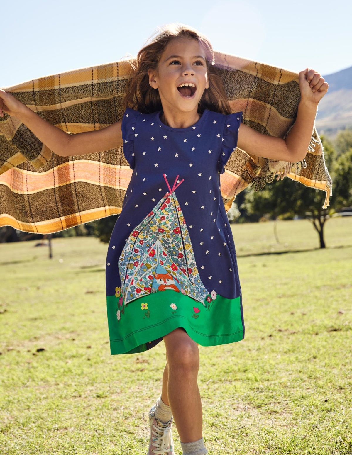 Lift The Flap Jersey Dress-Starboard Blue Tent - Image 5