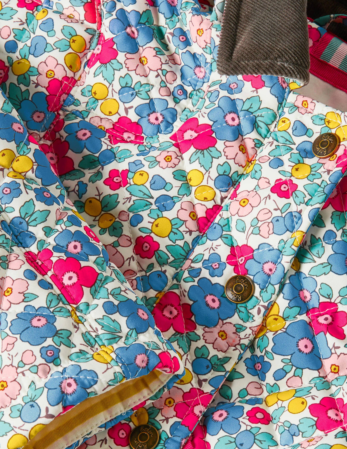 Quilted Jacket-Multi Apple Blossom Floral - Image 3