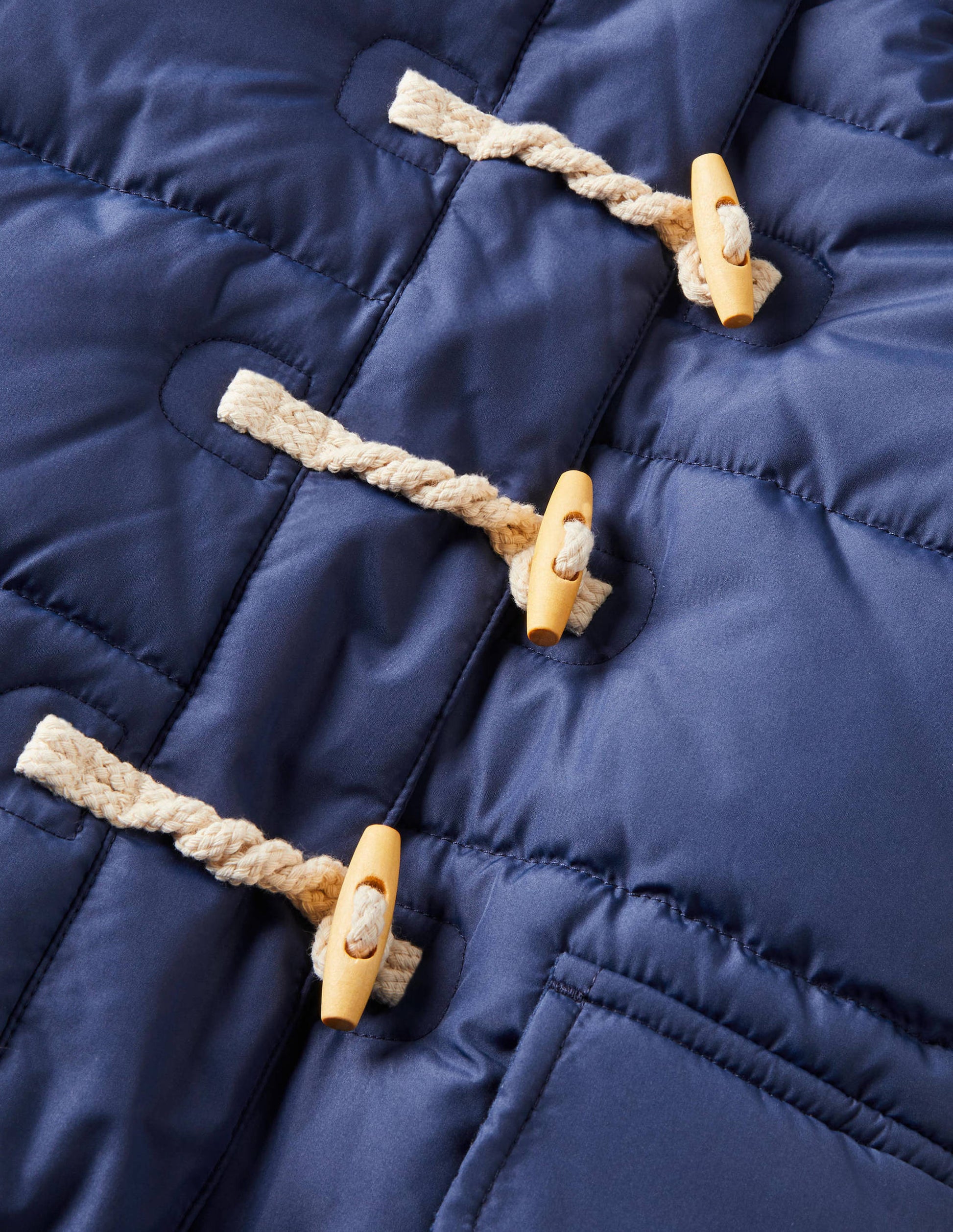Longline Padded Jacket-College Navy-3