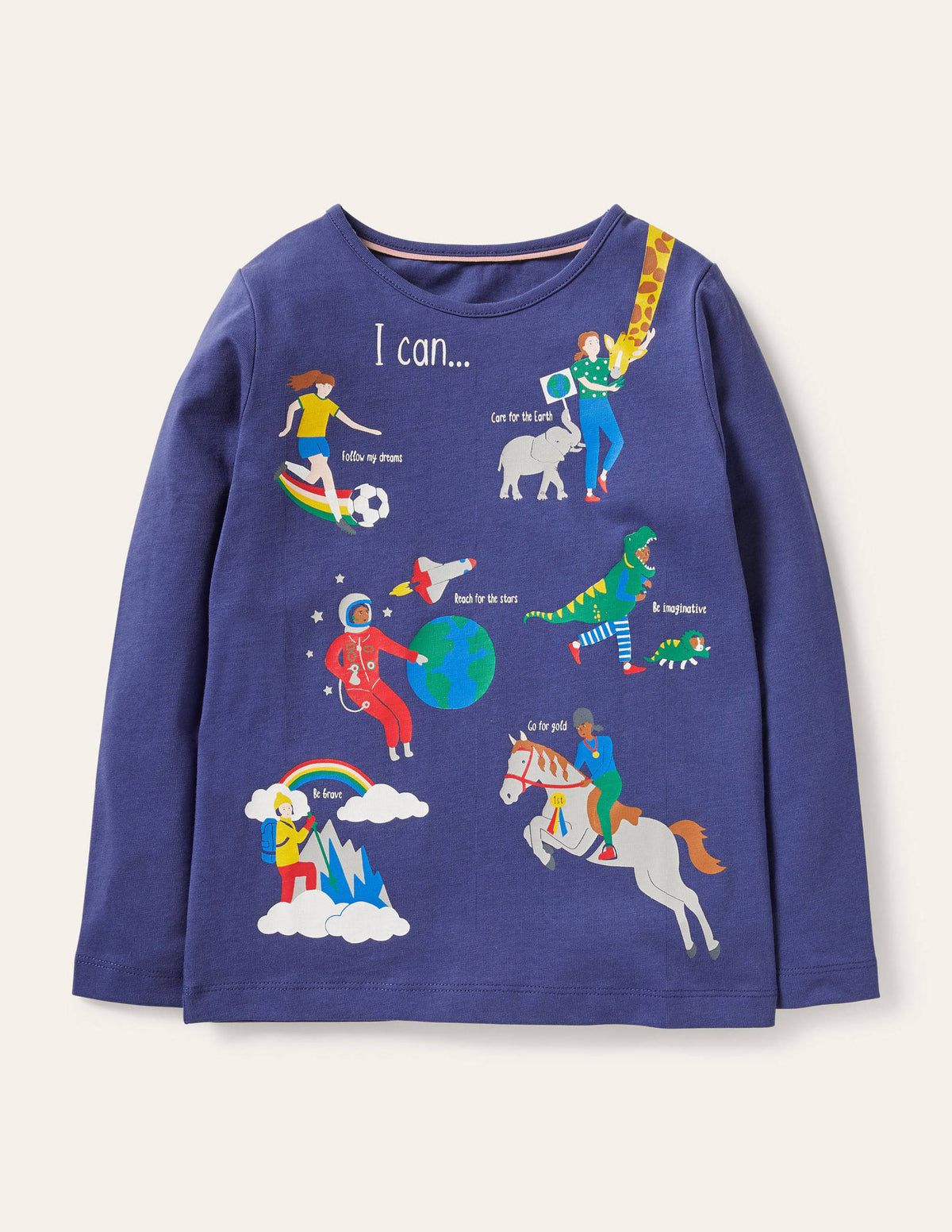 Fun Facts T-shirt-Starboard Blue When I Grow Up - Image 1