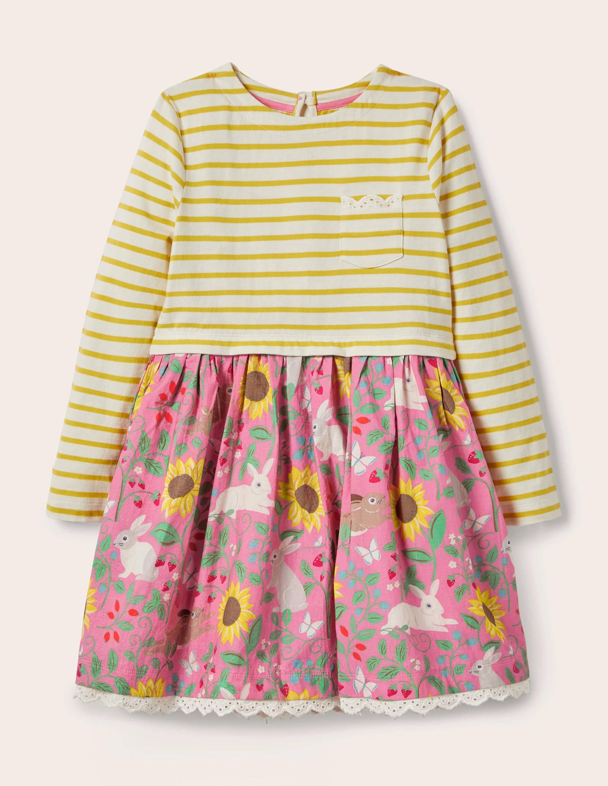 Hotchpotch Dress-Pink Lemonade Berry Patch - Image 1