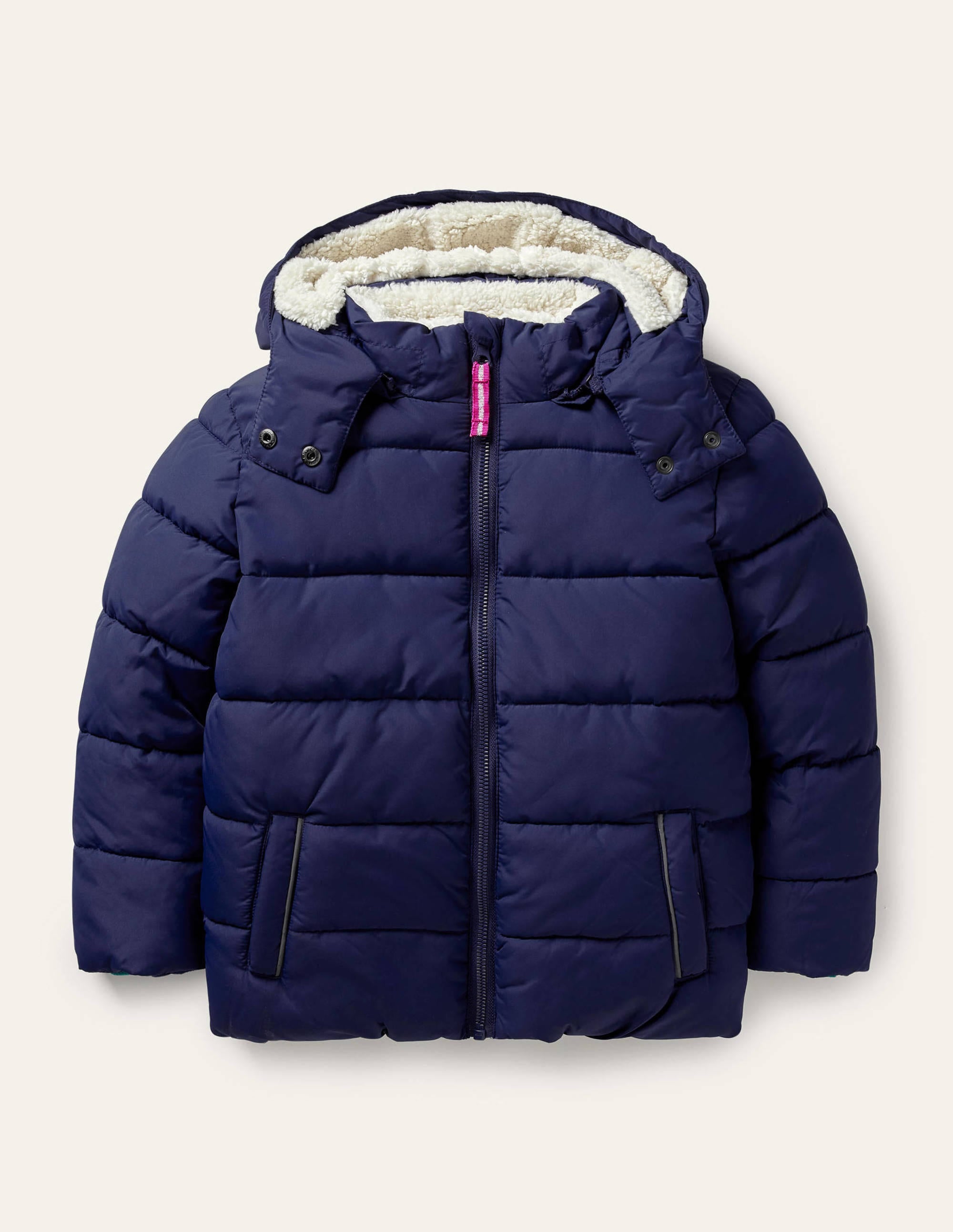 Cosy Padded Jacket-College Navy - Image 1