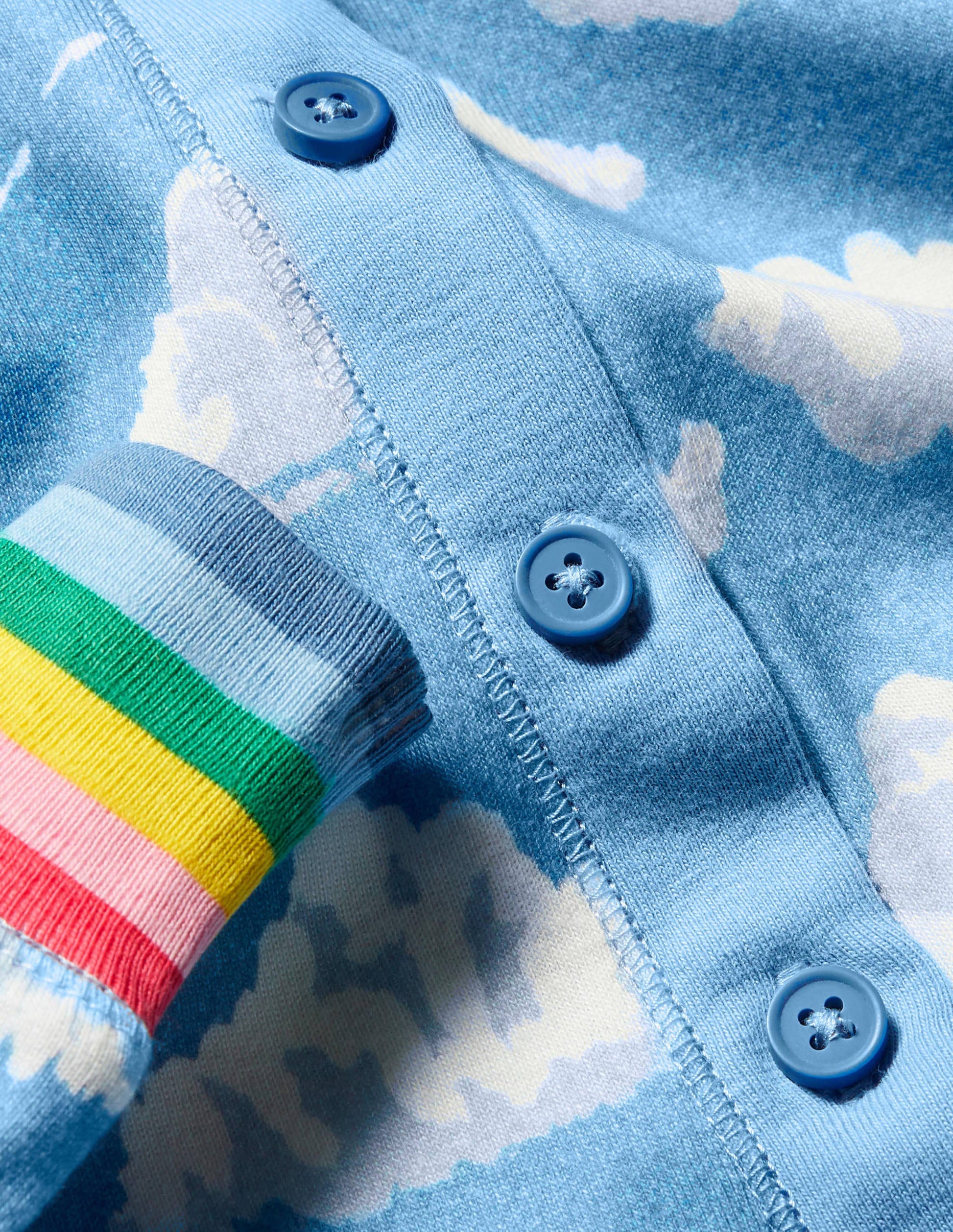 Snug All-in-one Pyjamas-Surfboard Blue Clouds-3