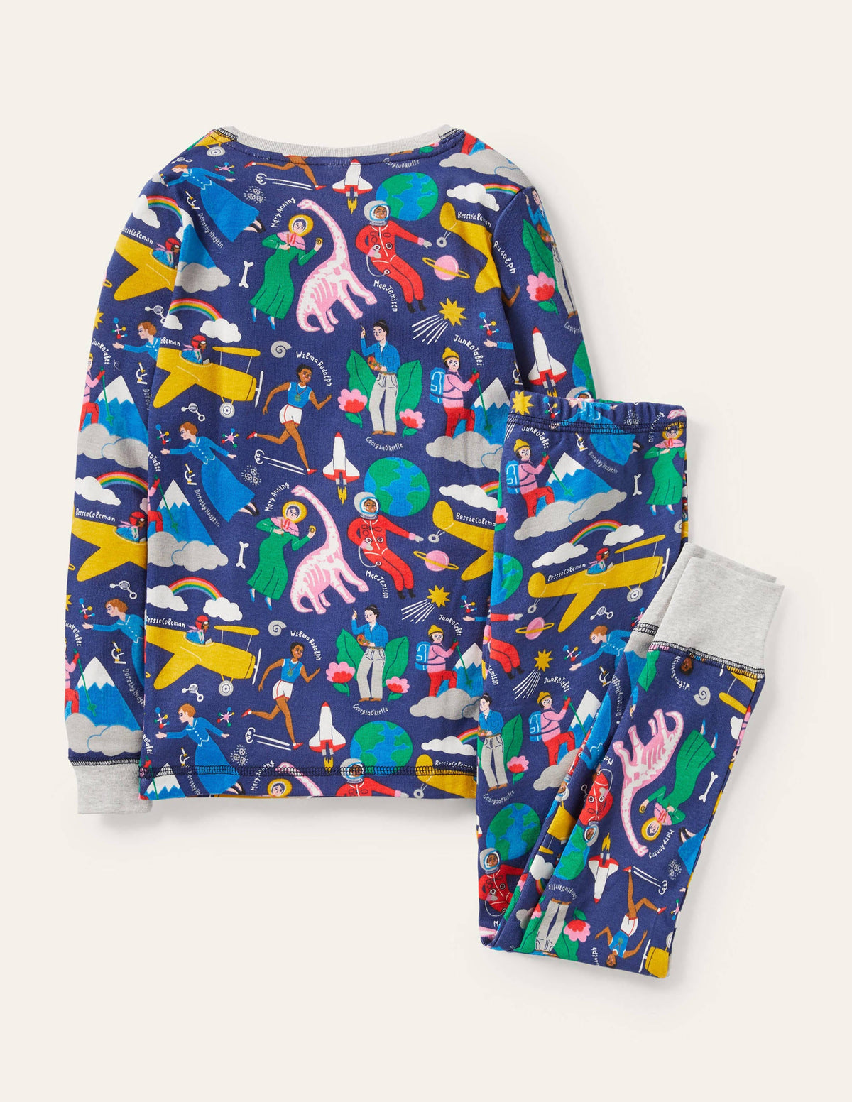 Snug Long John Pyjamas-Starboard Blue When I Grow Up - Image 2