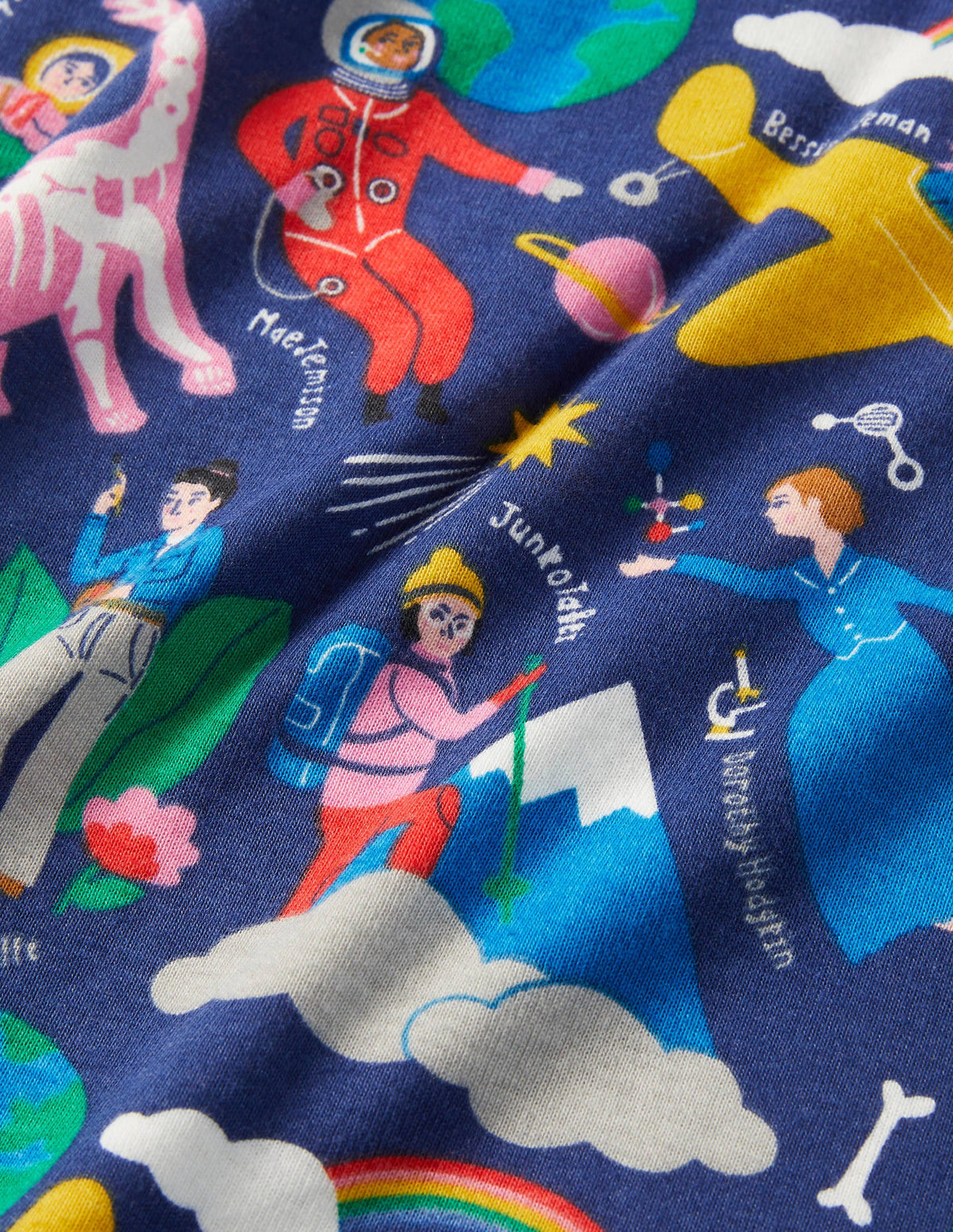 Snug Long John Pyjamas-Starboard Blue When I Grow Up - Image 3