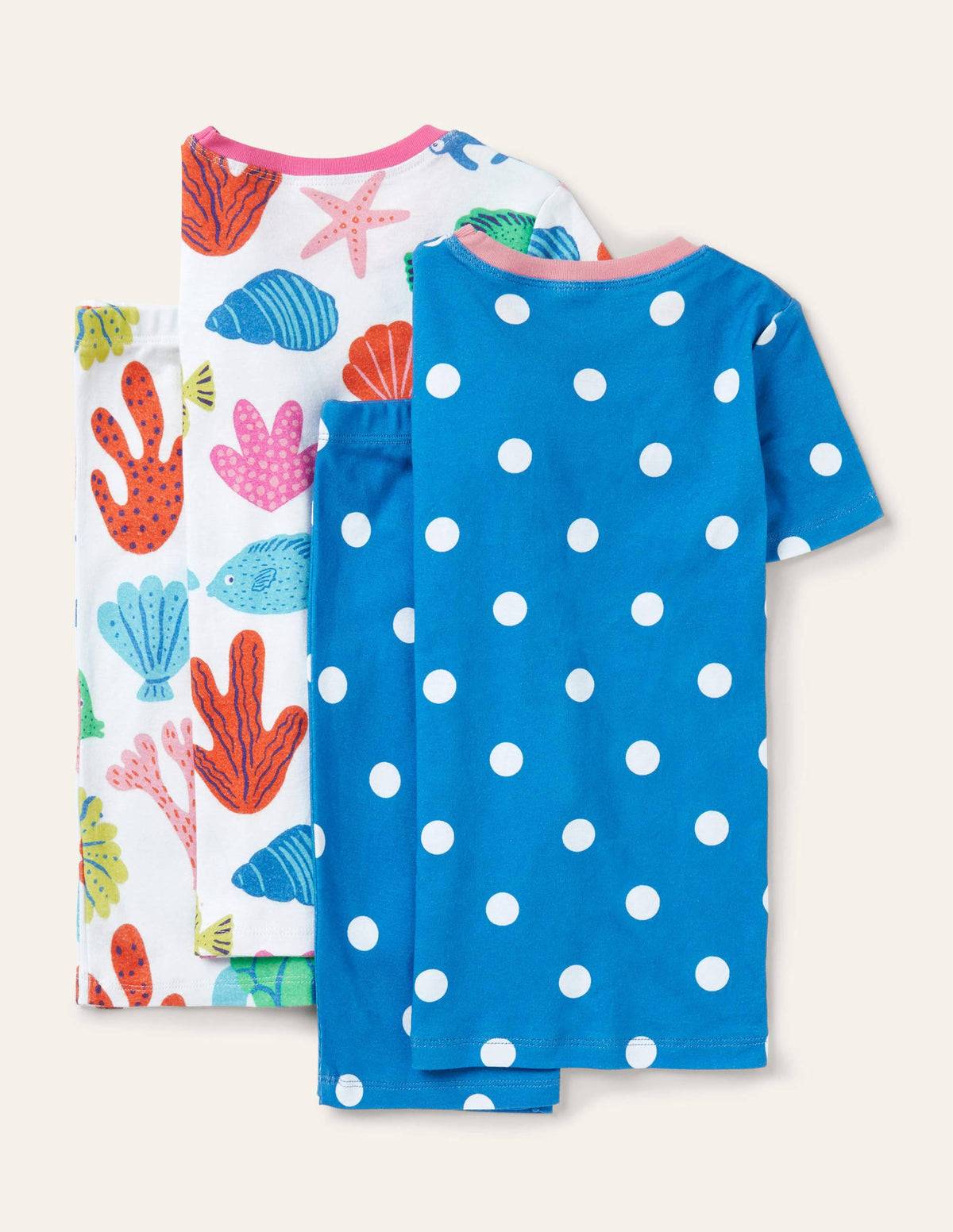 Twin Pack Snug Short Pyjamas-Multi Giant Fish Friends-2