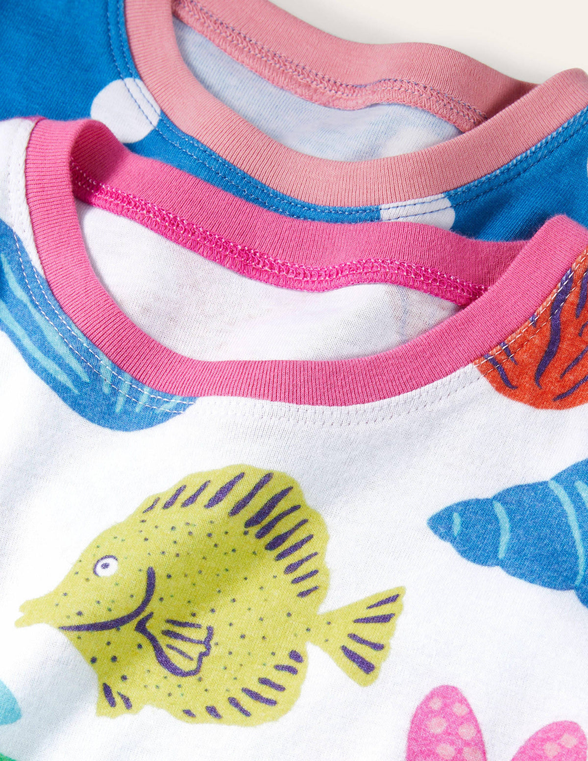 Twin Pack Snug Short Pyjamas-Multi Giant Fish Friends-3