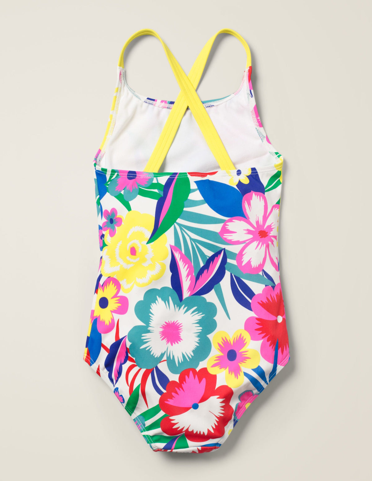 Cross-back Swimsuit-Multi Tropical Bloom - Image 2