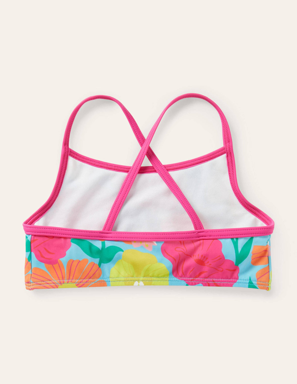 Patterned Bikini Top-Aqua Fabulous Floral-2