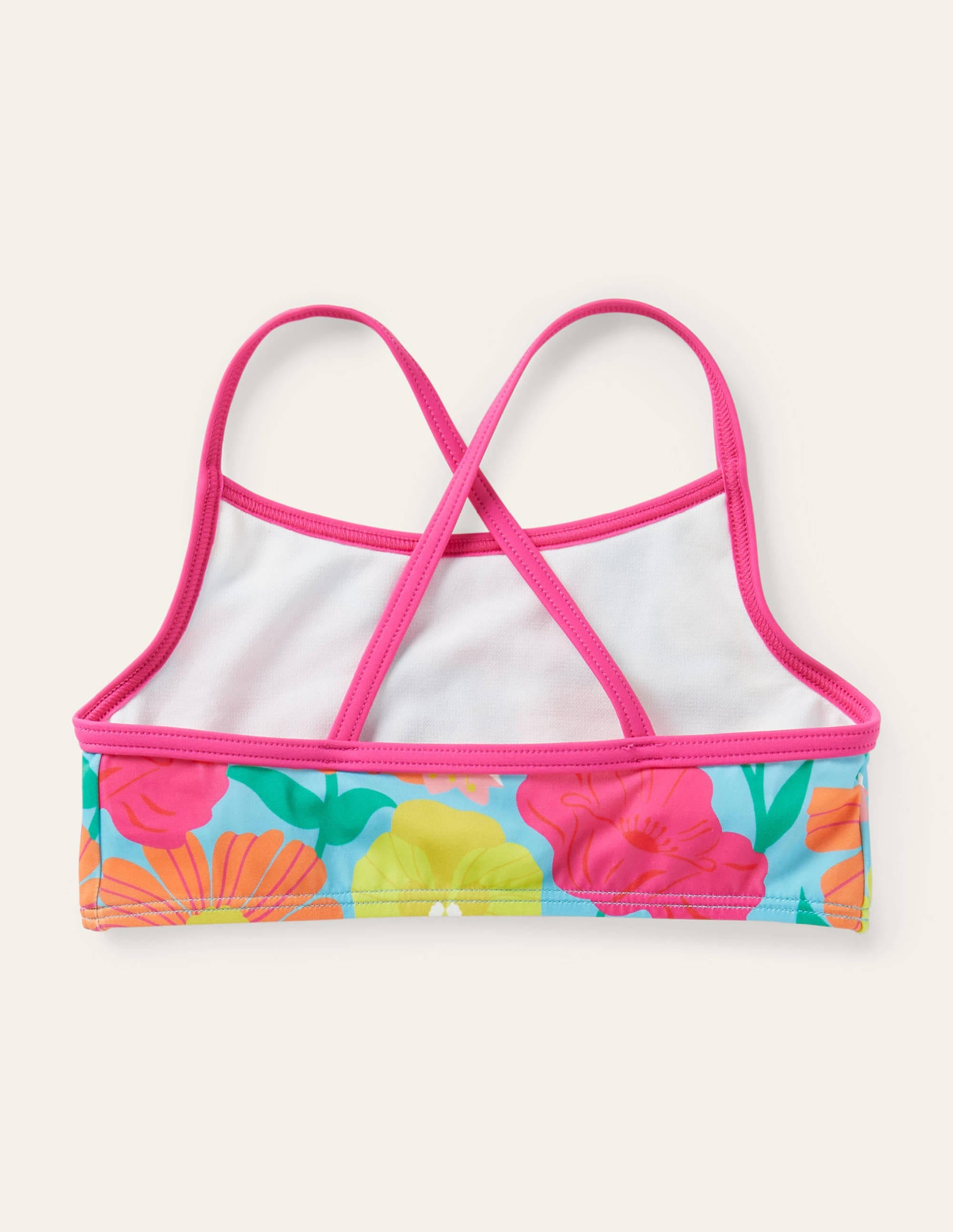 Patterned Bikini Top-Aqua Fabulous Floral - Image 2