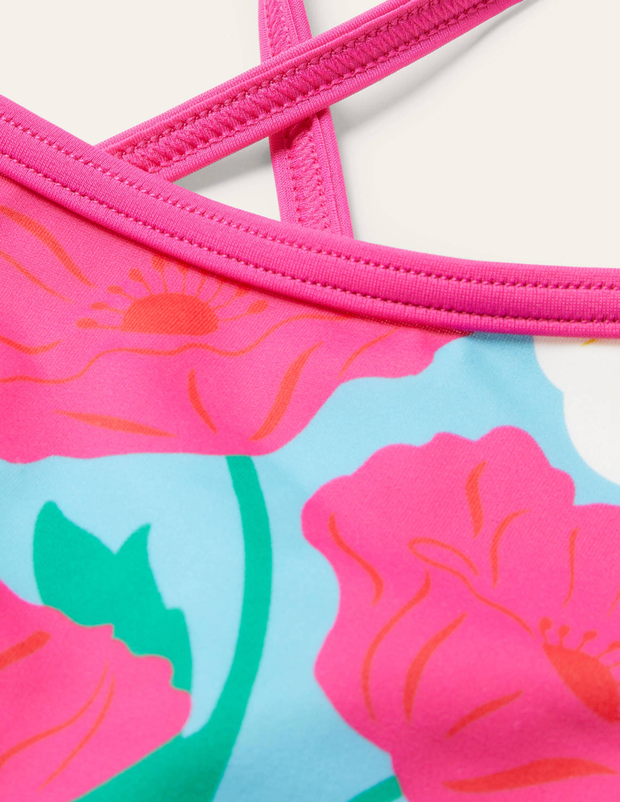Patterned Bikini Top-Aqua Fabulous Floral - Image 3