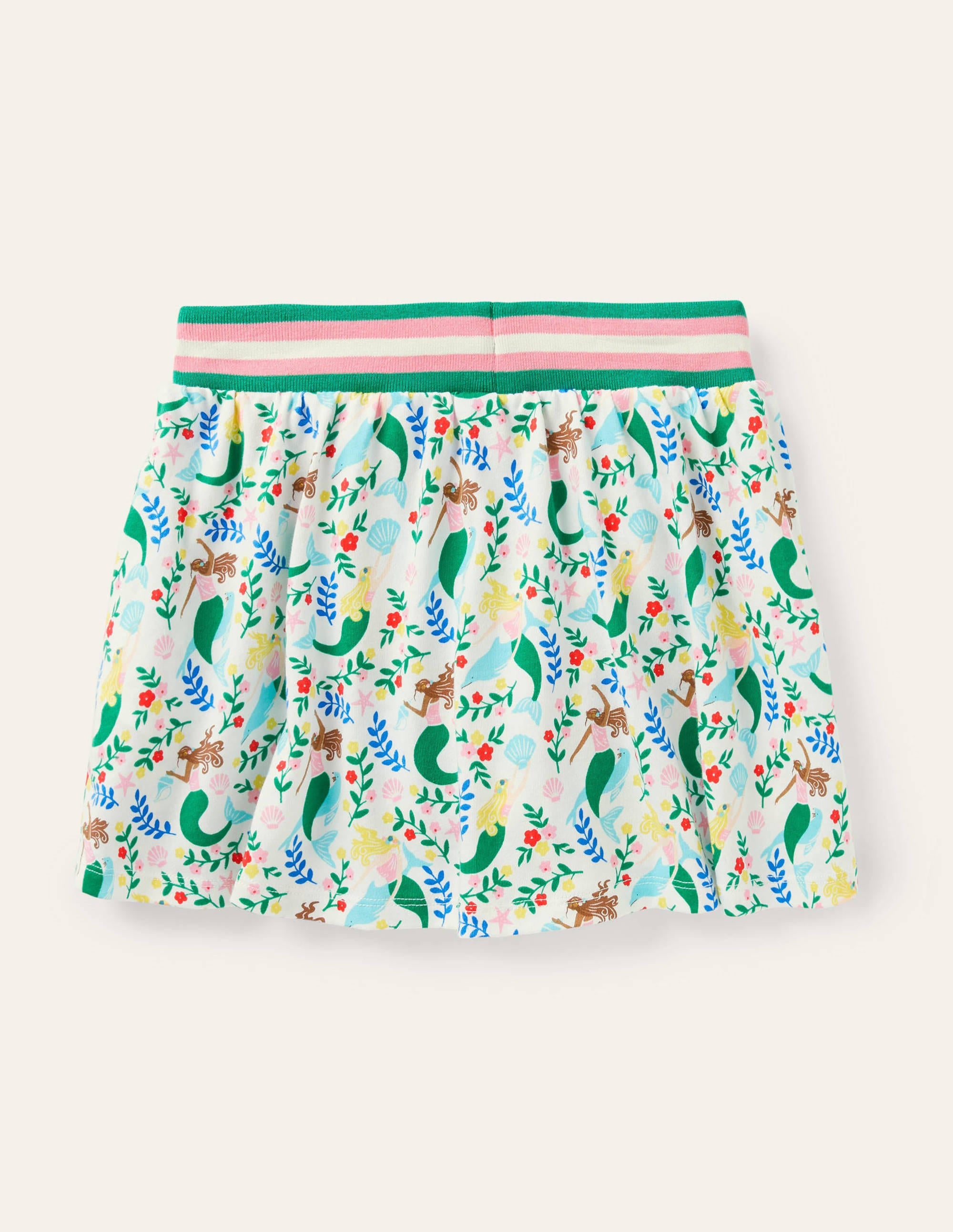 Jersey Skort-Ivory Mermaid Garden - Image 2