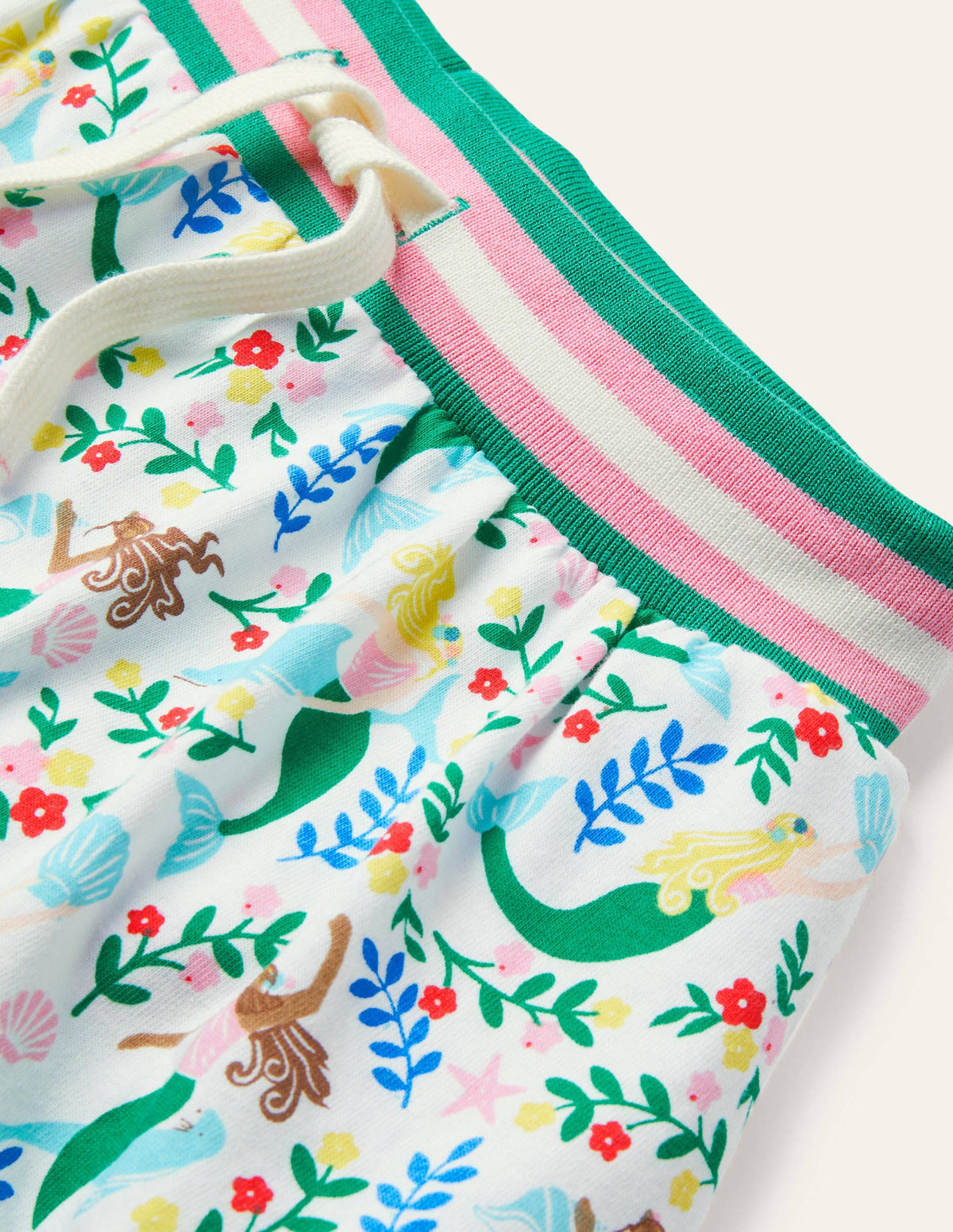 Jersey Skort-Ivory Mermaid Garden - Image 3