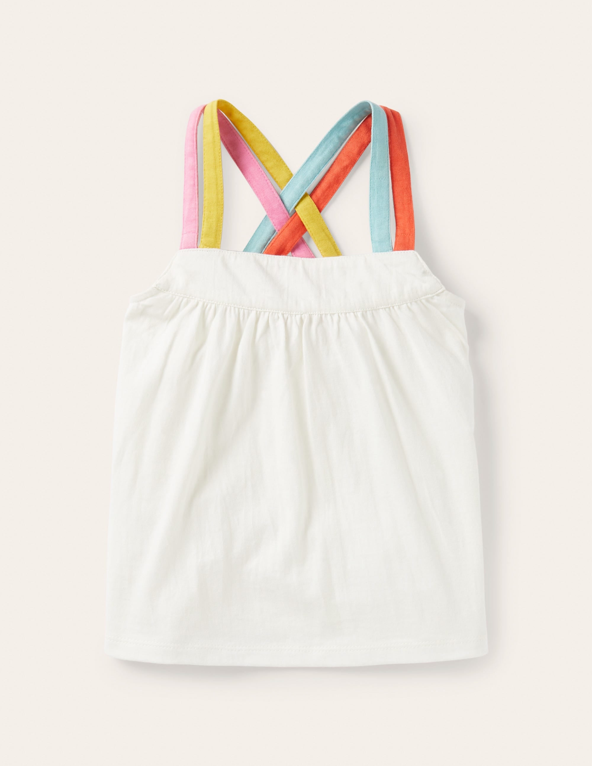 Rainbow Strap Vest-Ivory - Image 1