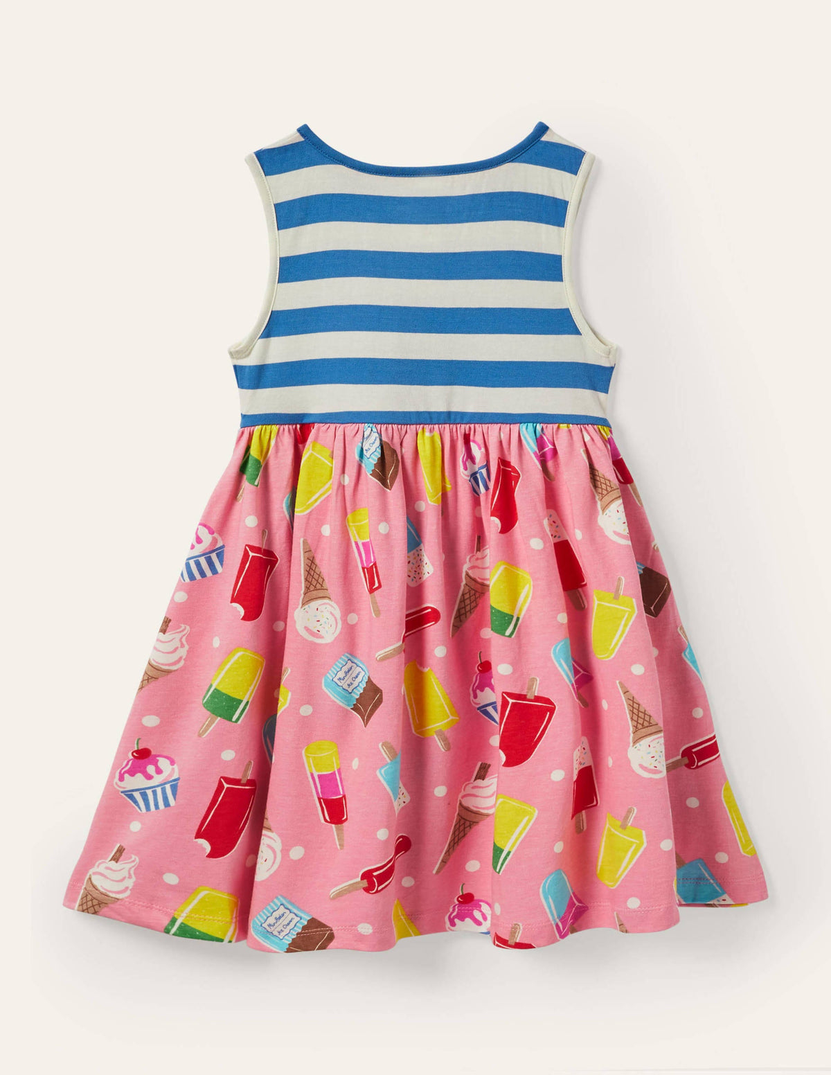 Hotchpotch Jersey Dress-Pink Lemonade Ice Cream Spot - Image 2
