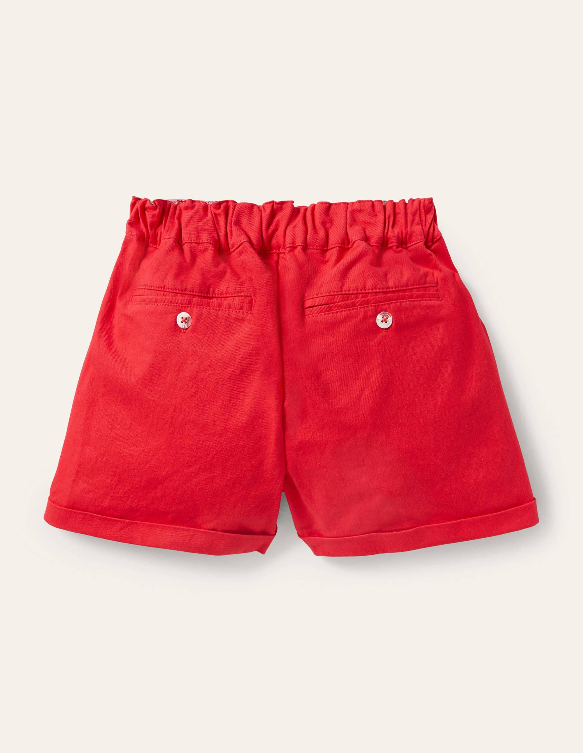 Button Detail Shorts-Strawberry Tart - Image 2