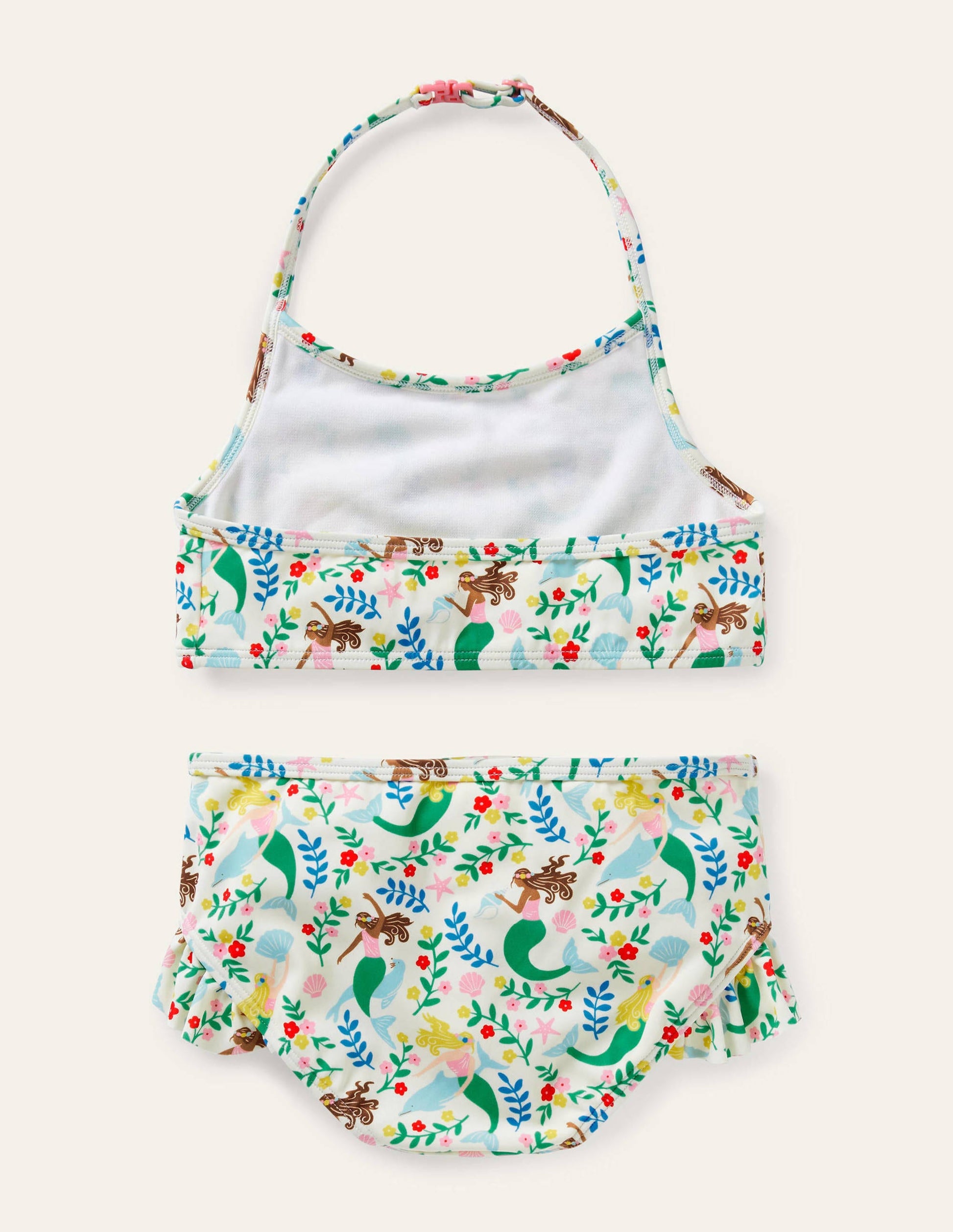 Halterneck Bikini-Ivory Mermaid Garden-2