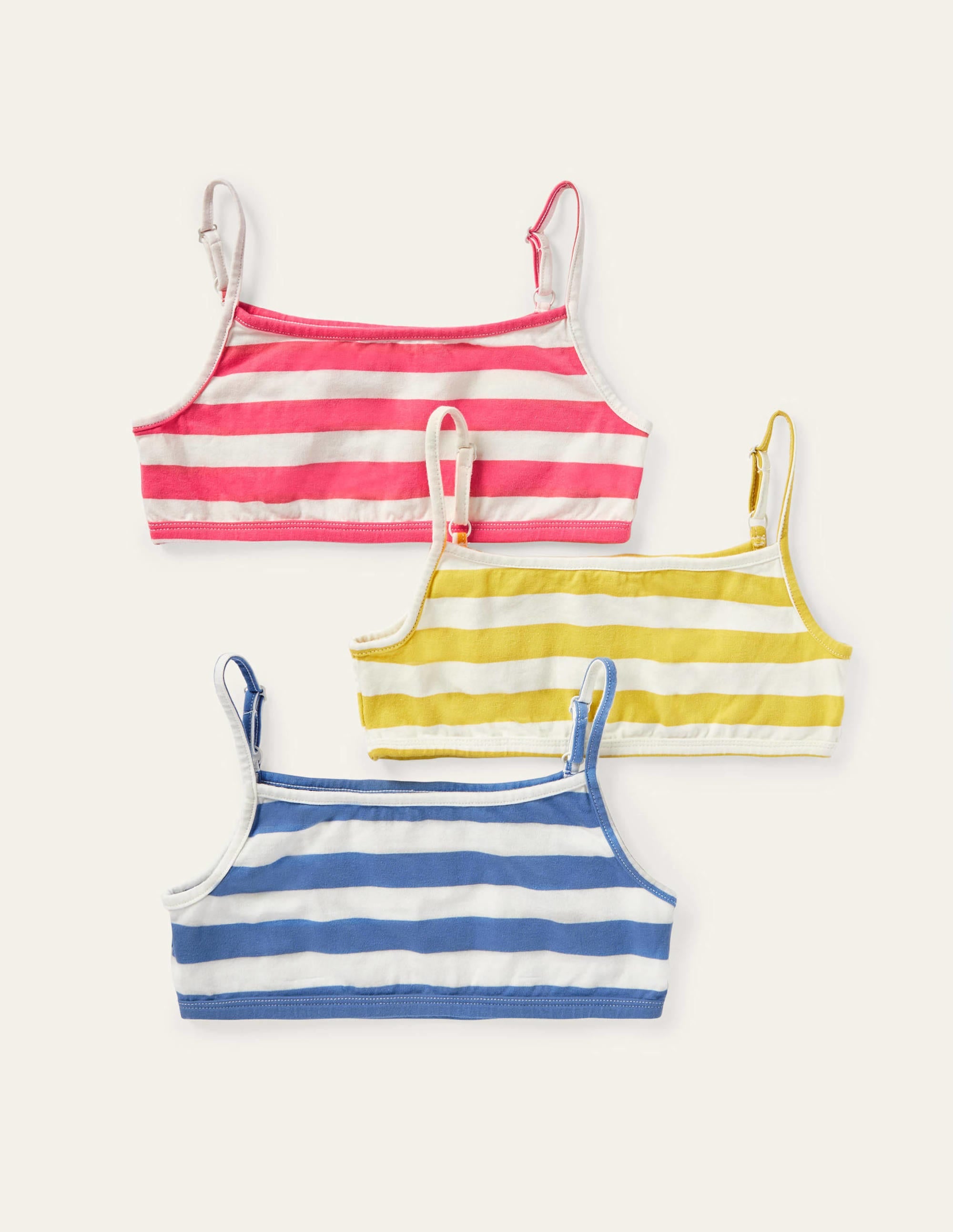Crop Tops 3 Pack-Ivory/Multi - Image 1