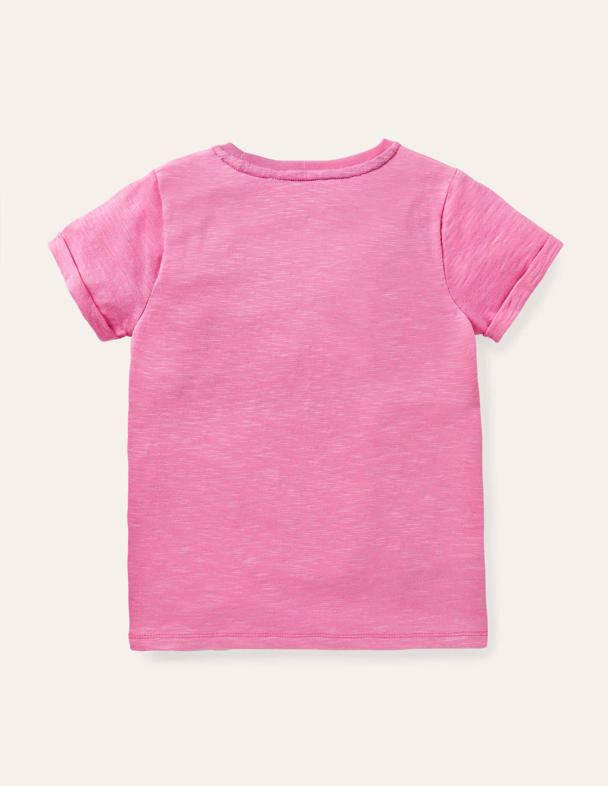 Star Pocket Slub T-shirt-Plum Blossom Pink-2