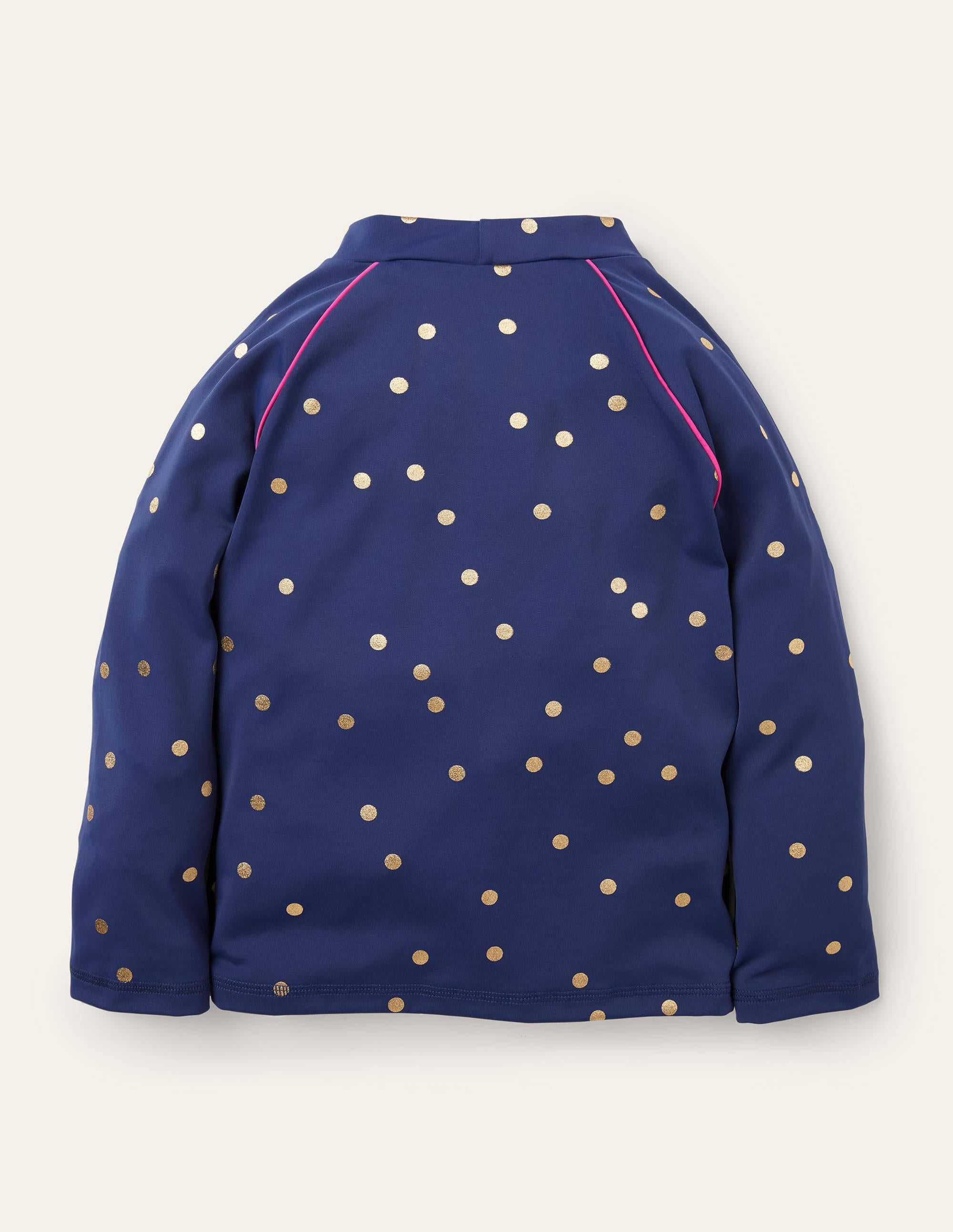 Long-sleeved Rash Vest-Deep Sea Blue Foil Spot - Image 2