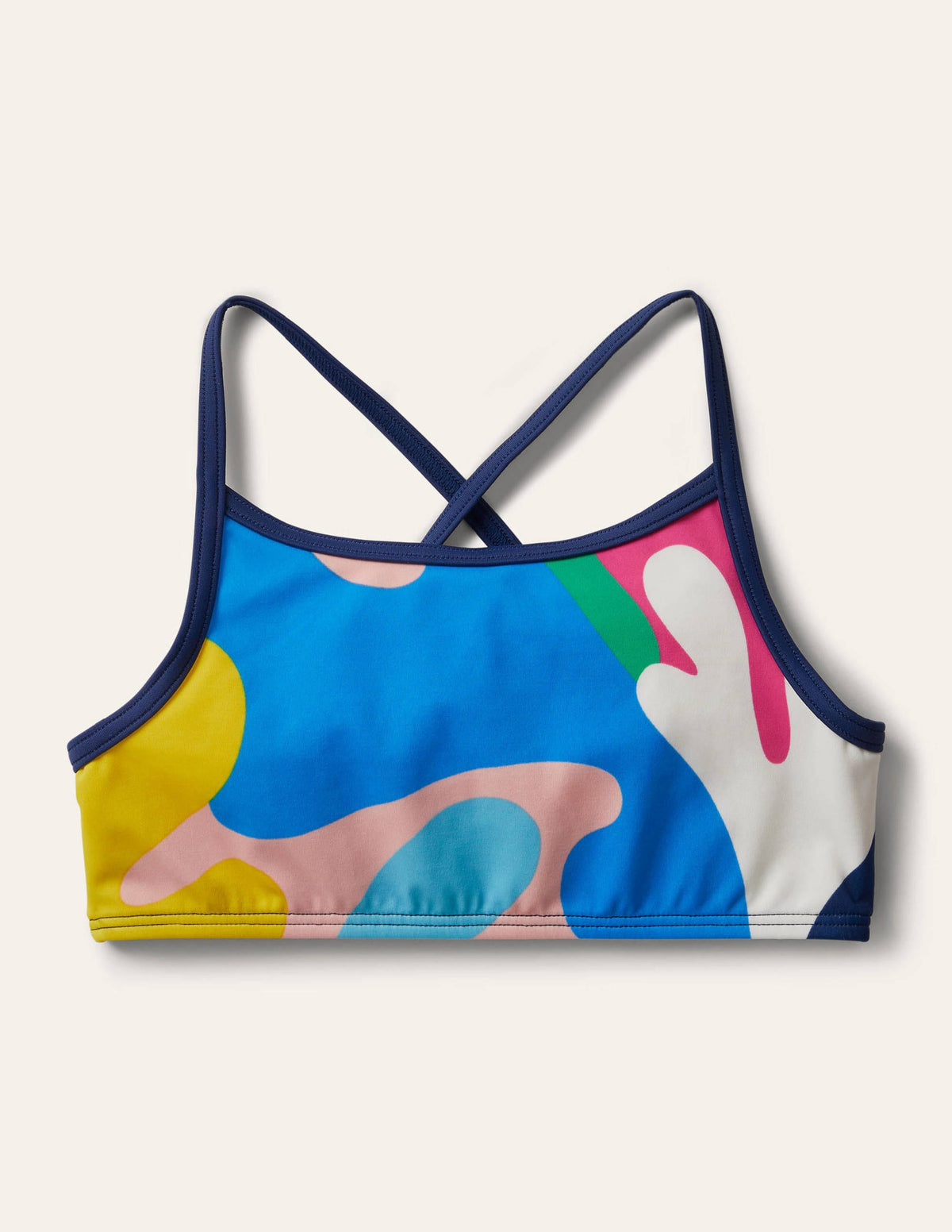 Patterned Bikini Top-Multi Coral Camo-1