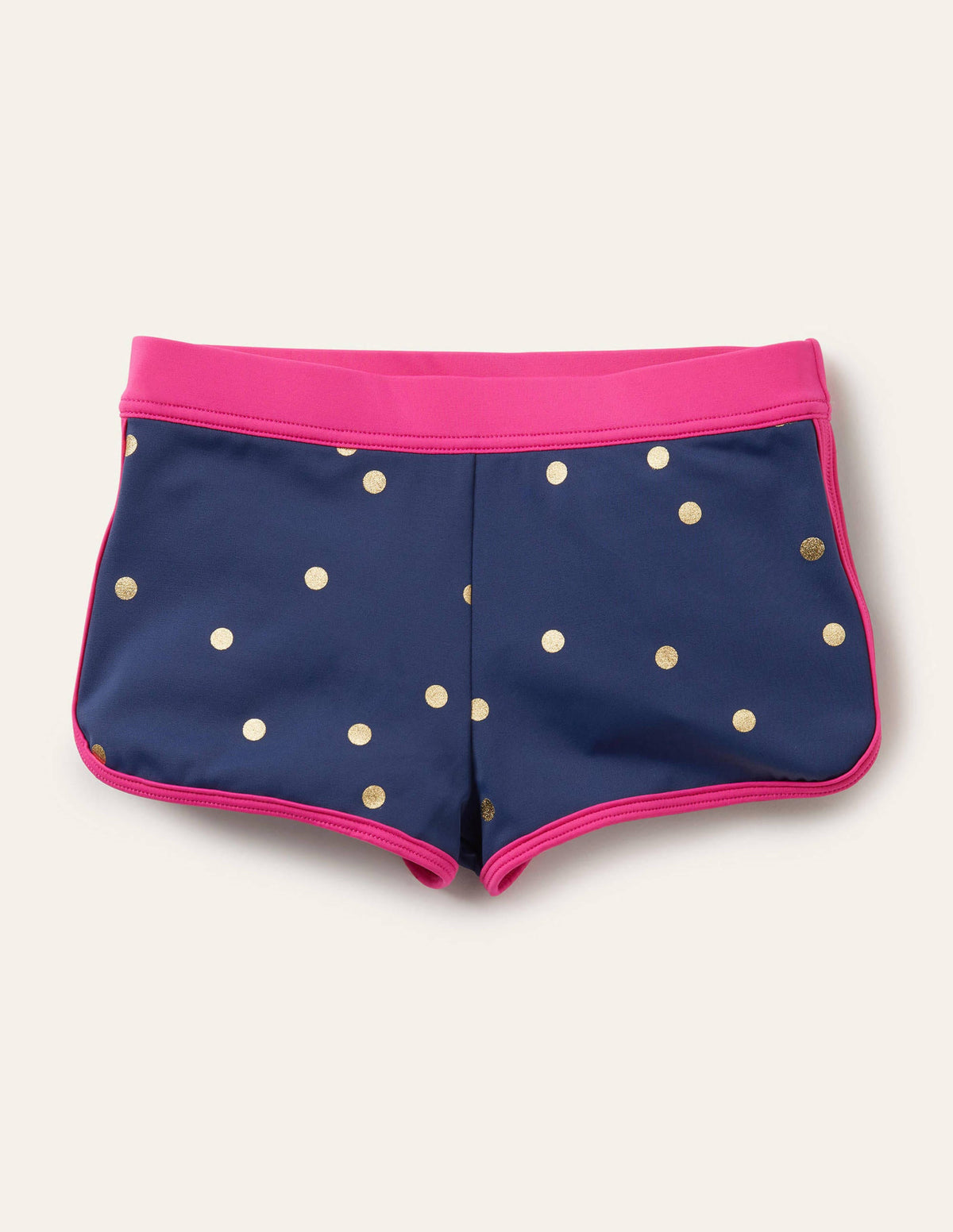 Patterned Swim Shorts-Deep Sea Blue Foil Spot-1