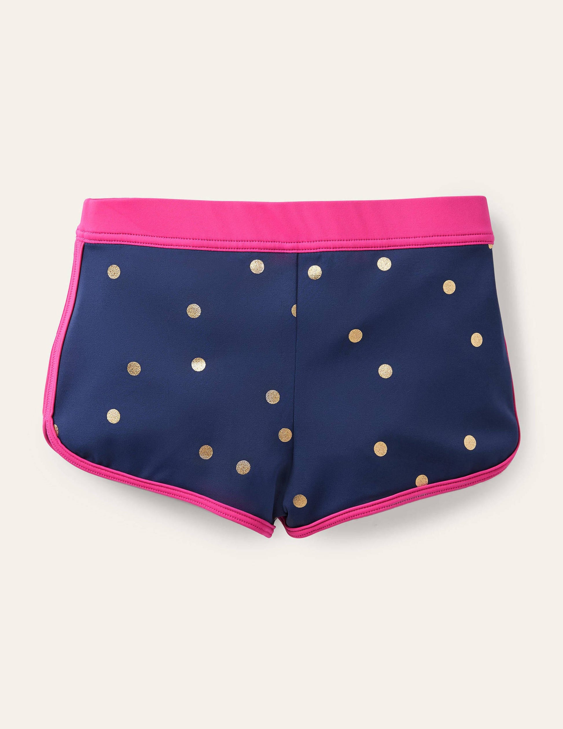 Patterned Swim Shorts-Deep Sea Blue Foil Spot-2