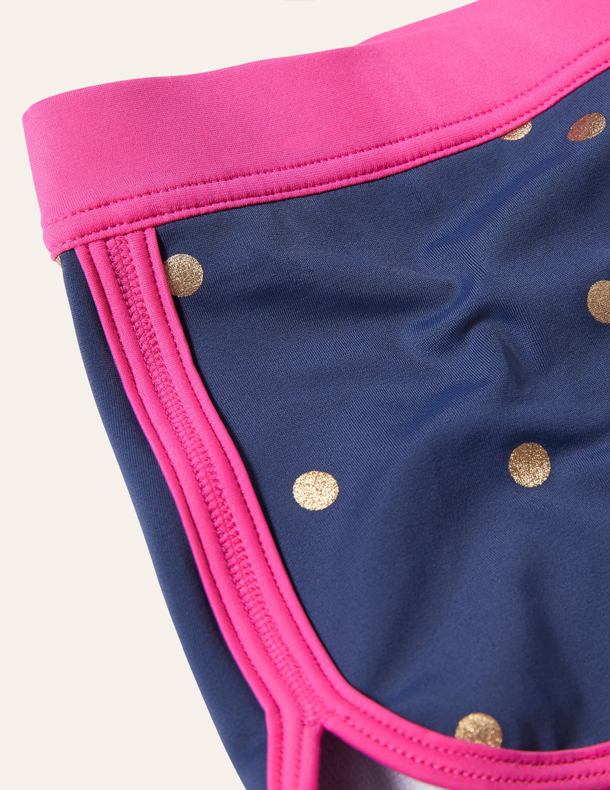 Patterned Swim Shorts-Deep Sea Blue Foil Spot - Image 3