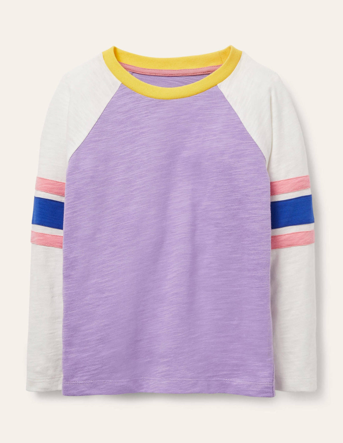 Slub Raglan T-shirt-Cool Violet Purple - Image 1